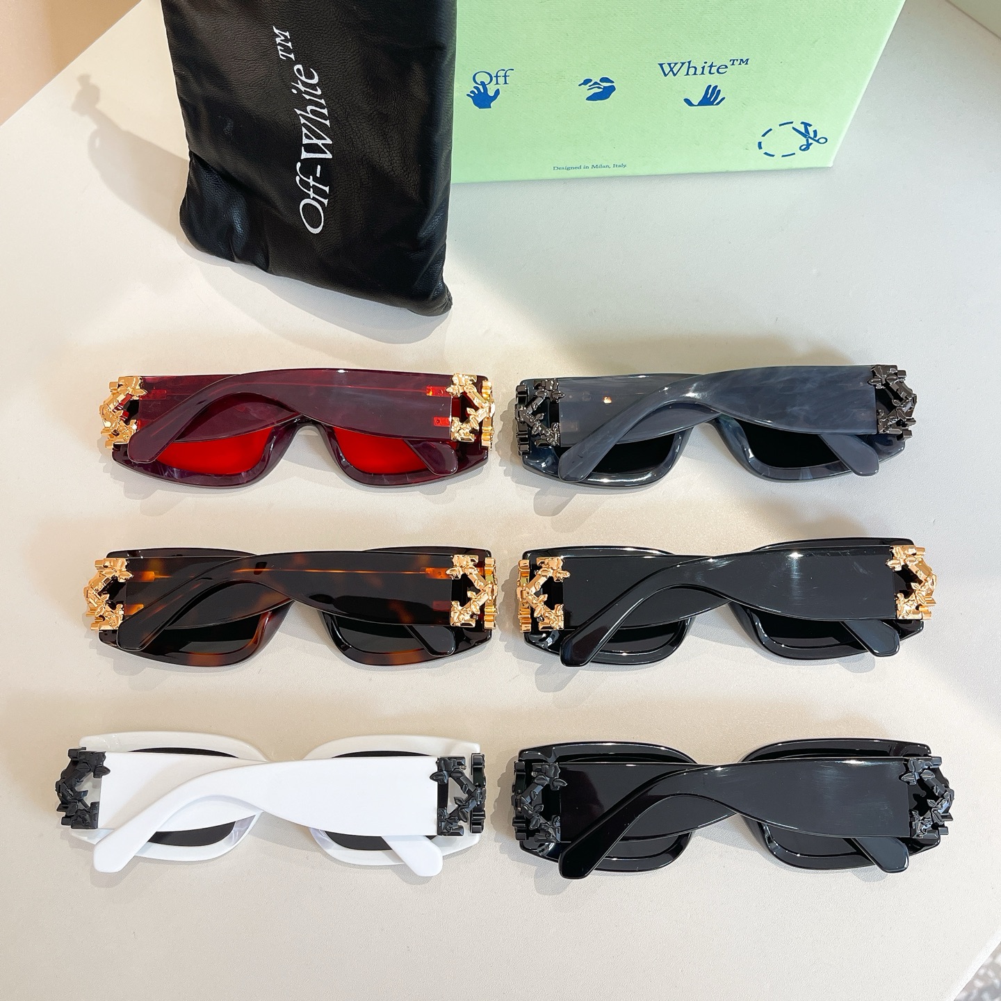 OFF WHITE🍂🍂🍂MODELROMA RECTANGLE FRAME🍂🍂🍂SIZE53口20-14