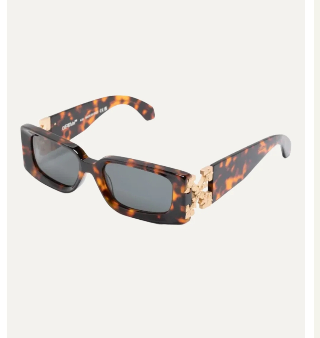 OFF WHITE🍂🍂🍂MODELROMA RECTANGLE FRAME🍂🍂🍂SIZE53口20-14