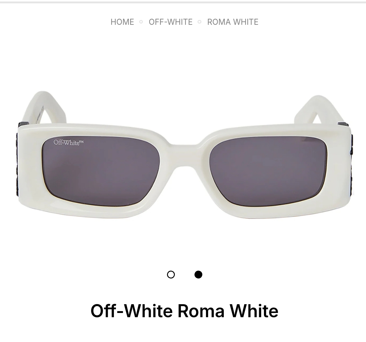 OFF WHITE🍂🍂🍂MODELROMA RECTANGLE FRAME🍂🍂🍂SIZE53口20-14