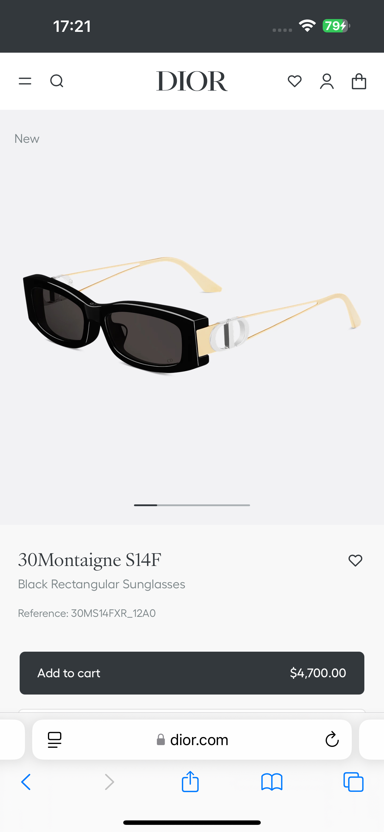 DIO*🌟🌟🌟MODEL：30Montaigne S14F🌟🌟🌟SIZE：57口17-135🌟🌟🌟