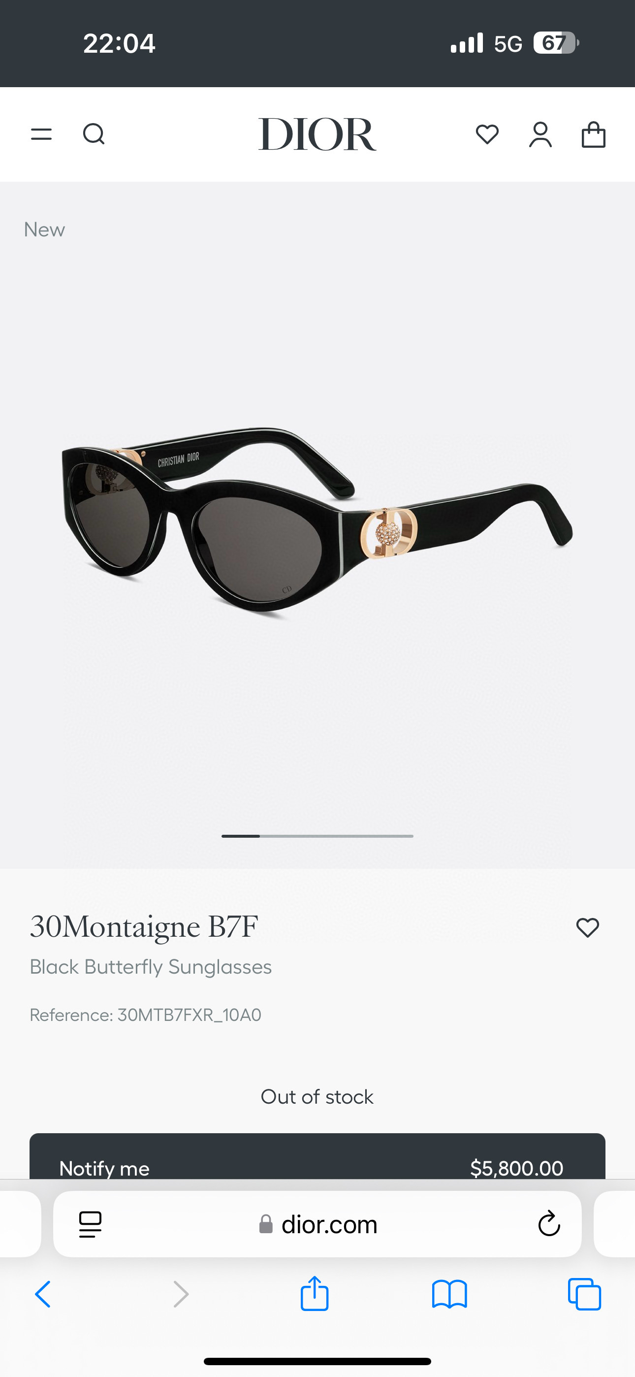 Dior 迪奥墨镜