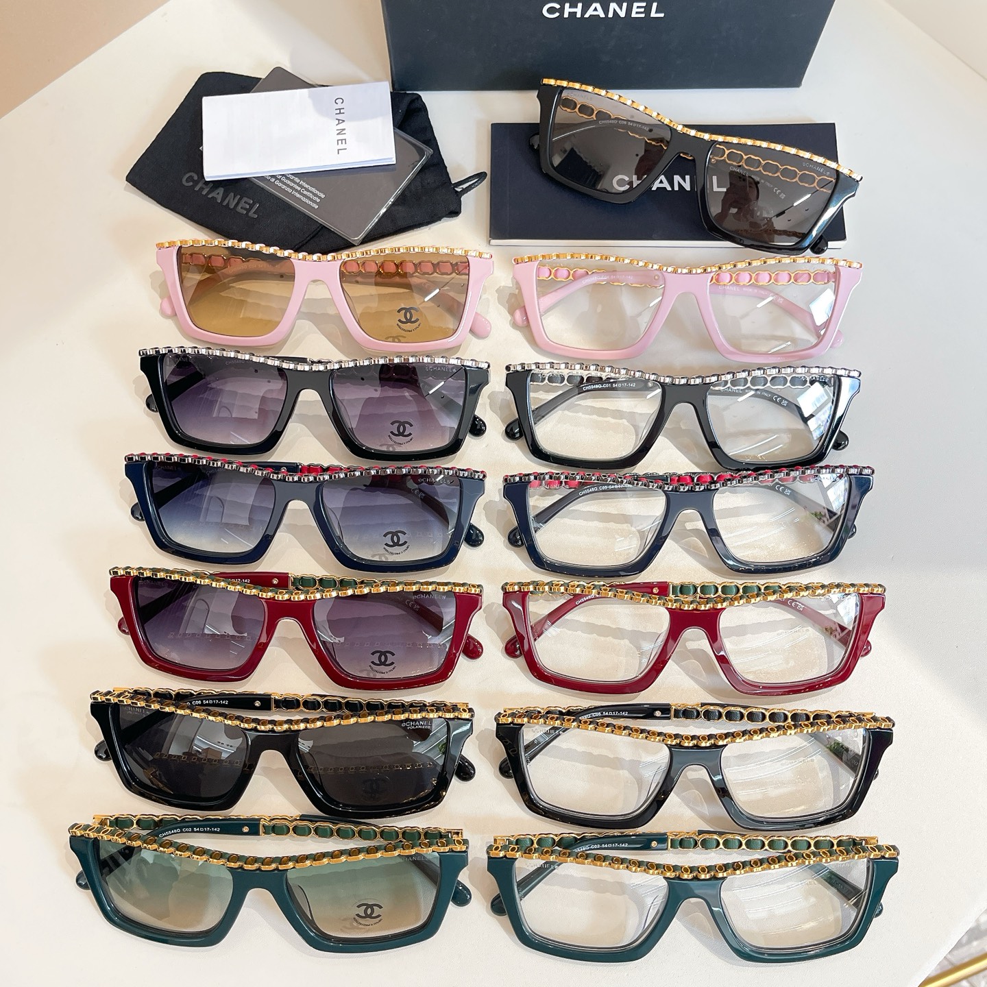 CHANE*🌸🌸🌸MODELCH5548Q🌸🌸🌸SIZE：54口17-142🌸🌸🌸