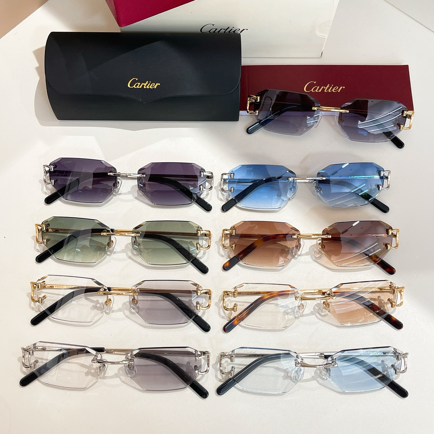 Cartie*✨✨✨MODEL：CT0102O✨✨✨SIZE：55口18-135✨太阳镜，变色片