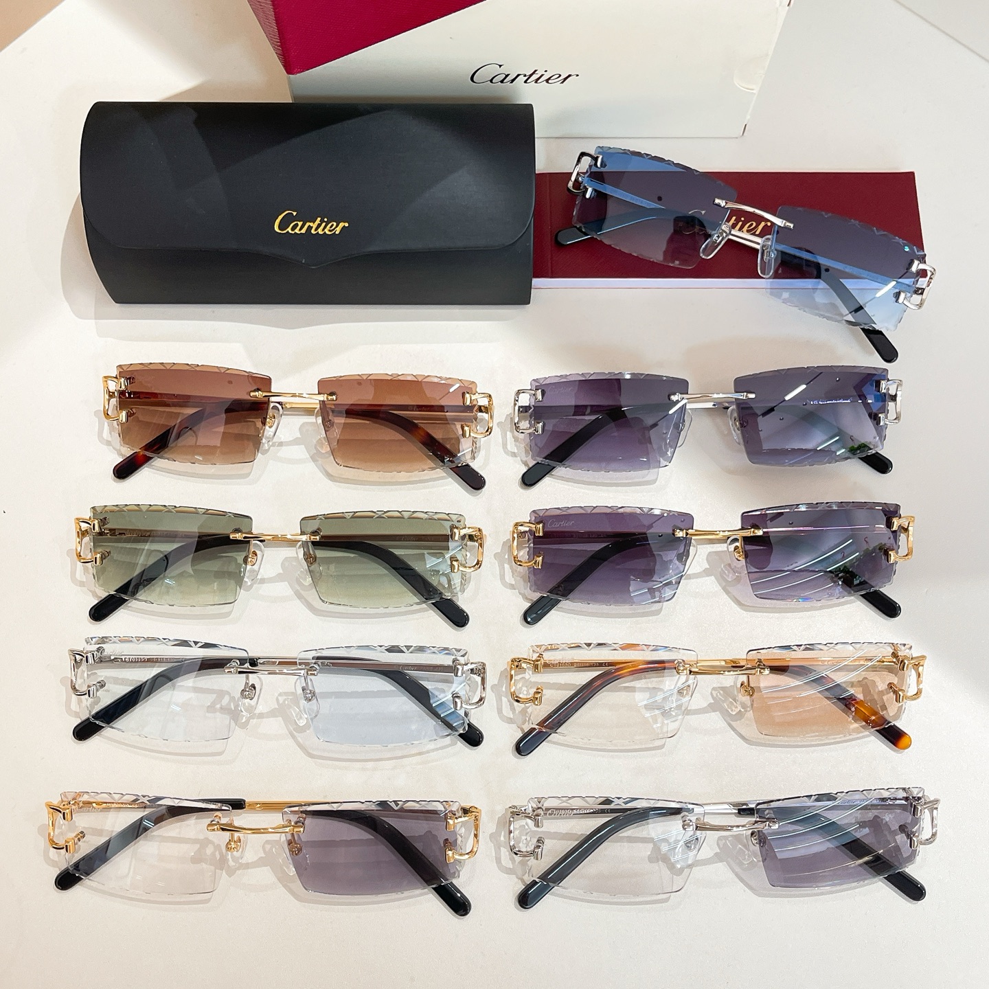 Cartie*✨✨✨MODEL：CT0103O✨✨✨SIZE：56口18-135✨太阳镜，变色片