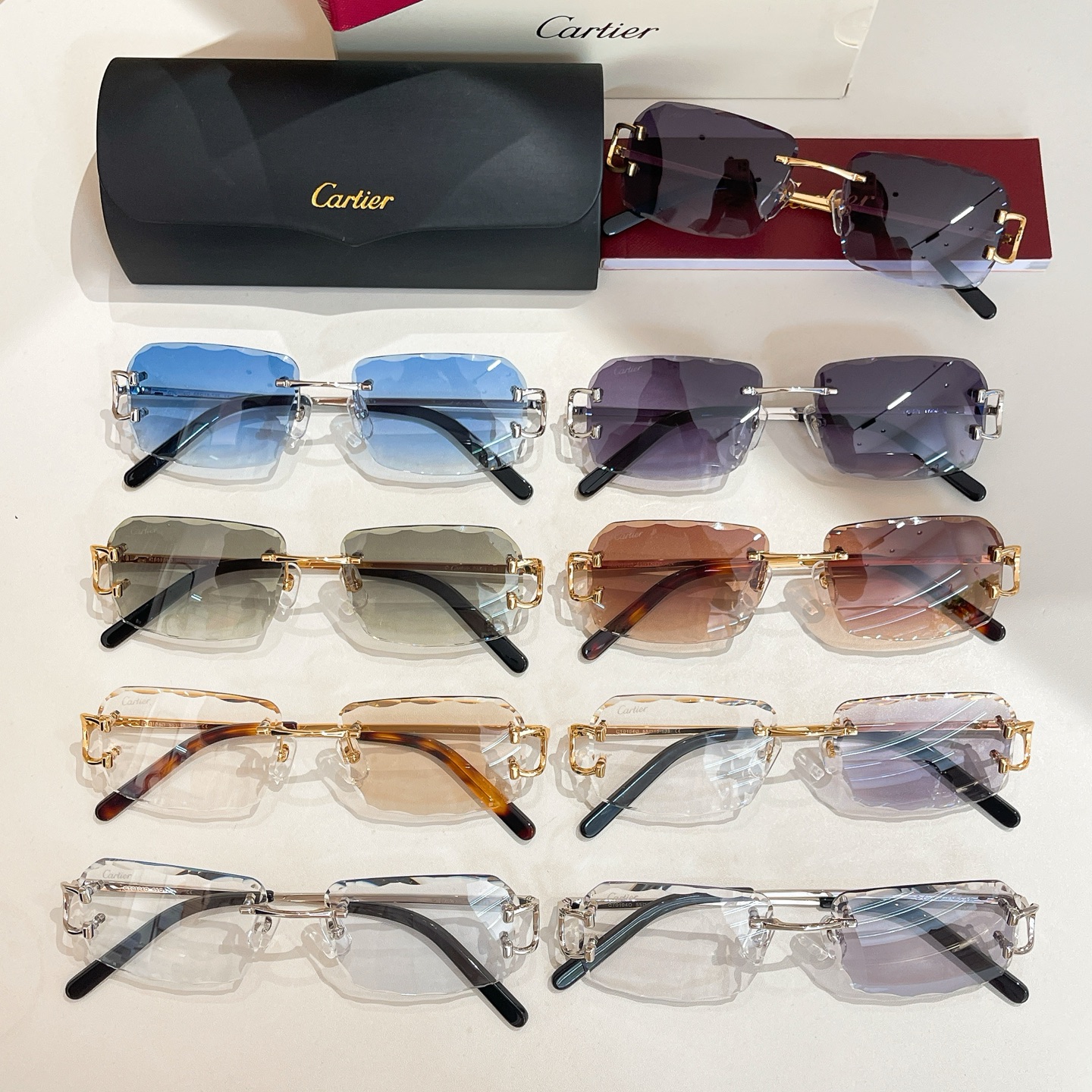Cartie*✨✨✨MODEL：CT0104O✨✨✨SIZE：55口18-135✨太阳镜，变色片