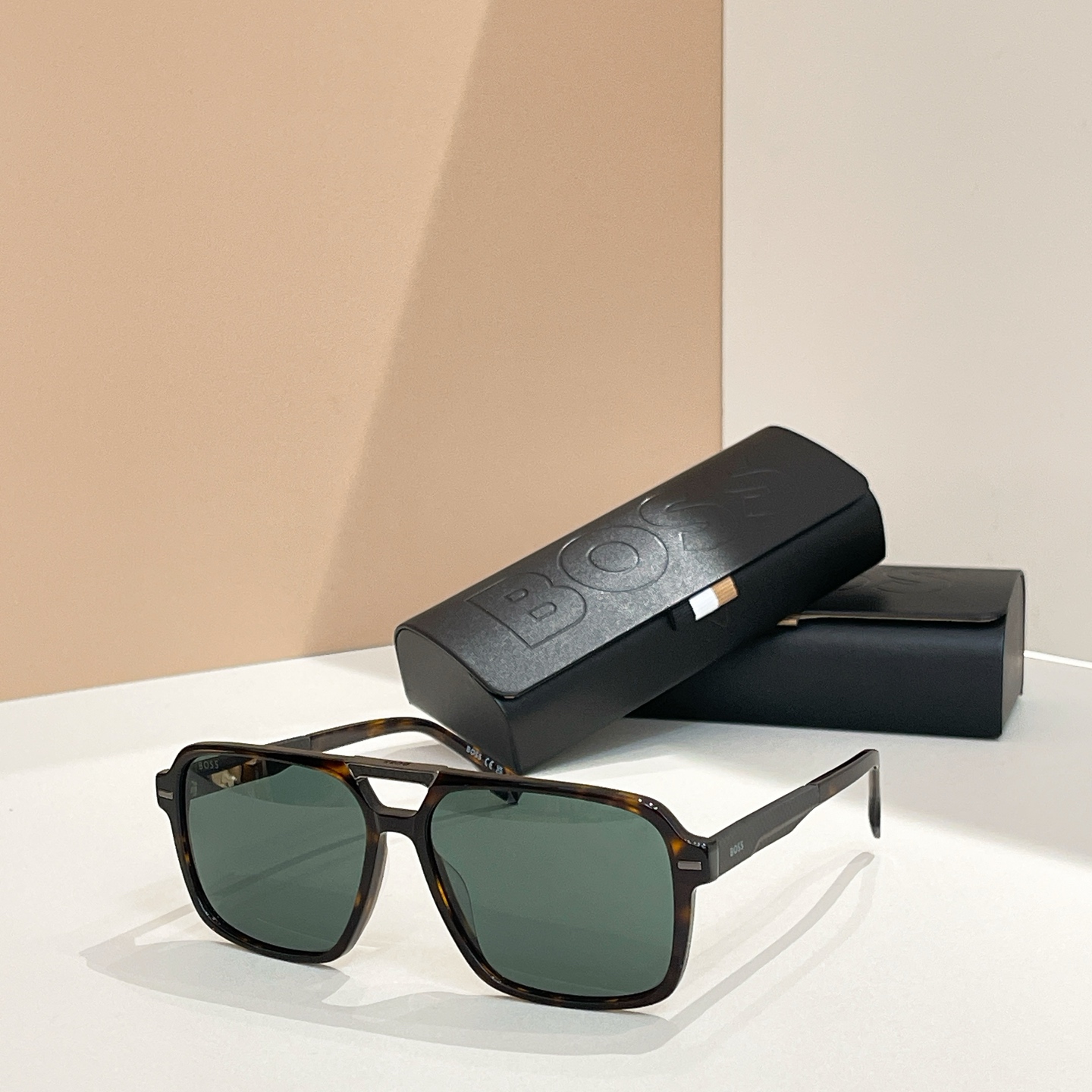 BOSS 1766 Transparent Gray Sunglasses, Square Frame, Grey Lens, 59mm 4 i1755948616245 8978 0 3