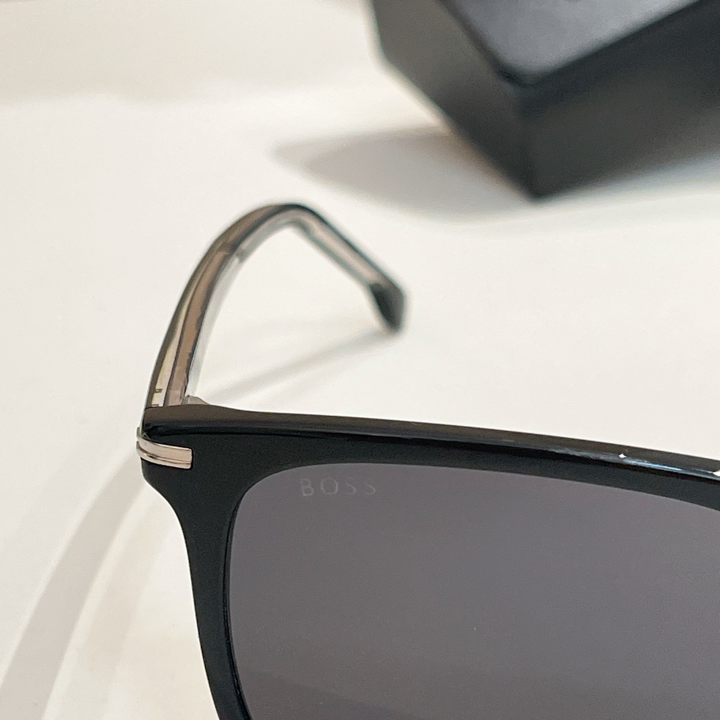 BOSS 1749 Rectangular Black Sunglasses | 145mm Frame - Stylish and Protective 6 i1755948645616 8750 0 4