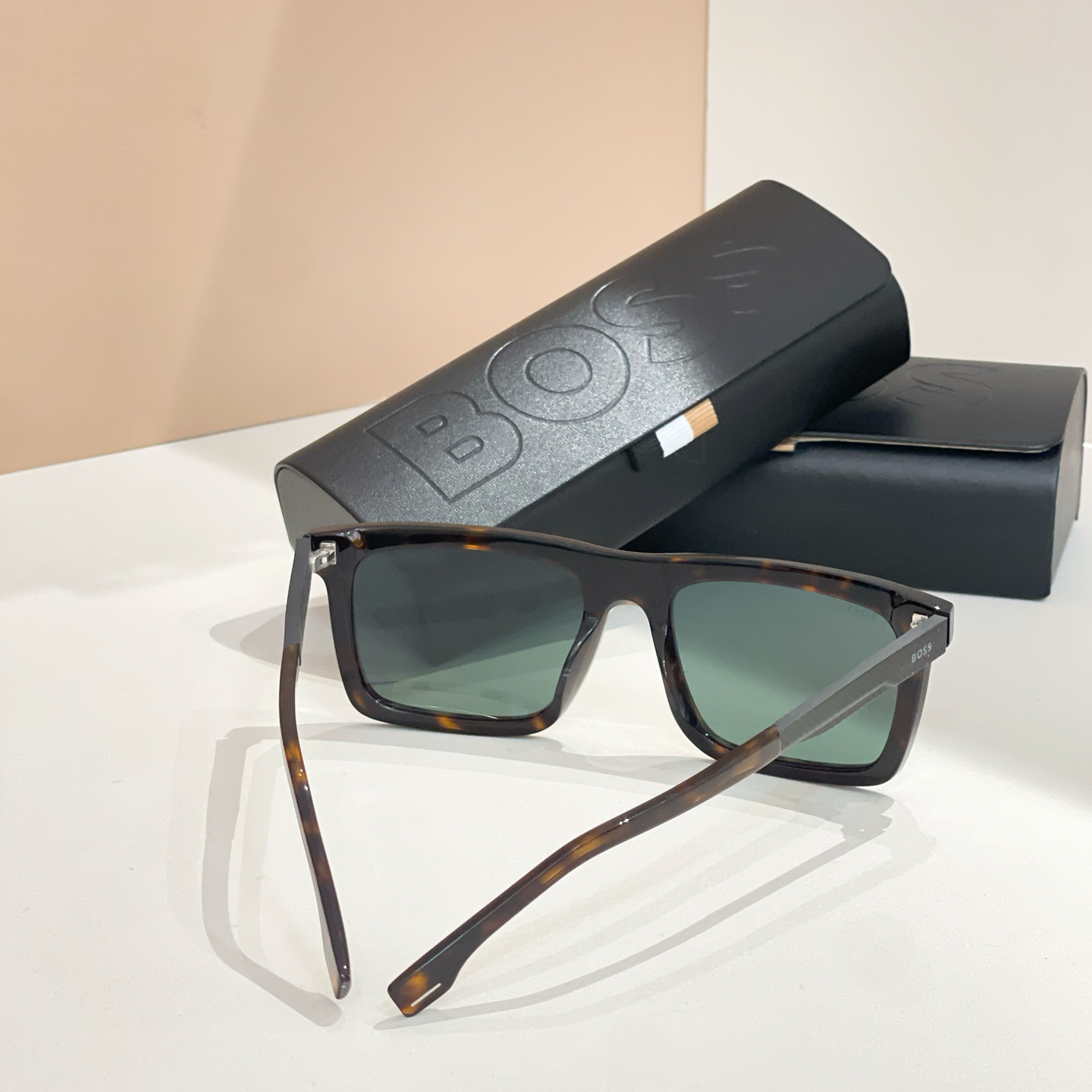 BOSS 1765 Tortoise Square Sunglasses | 55mm Lens Size 7 i1755948673054 6796 0 6