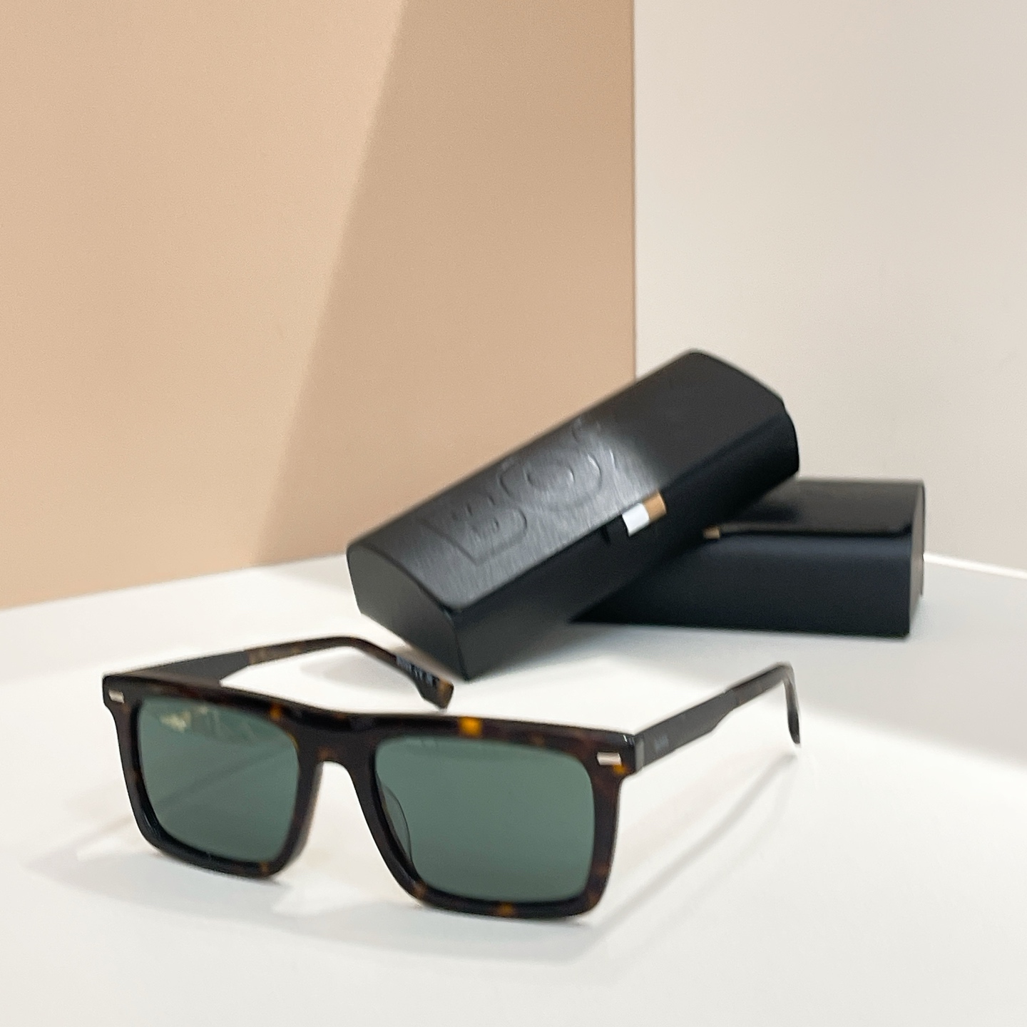 BOSS 1765 Tortoise Square Sunglasses | 55mm Lens Size 1 i1755948673062 5978 0 0