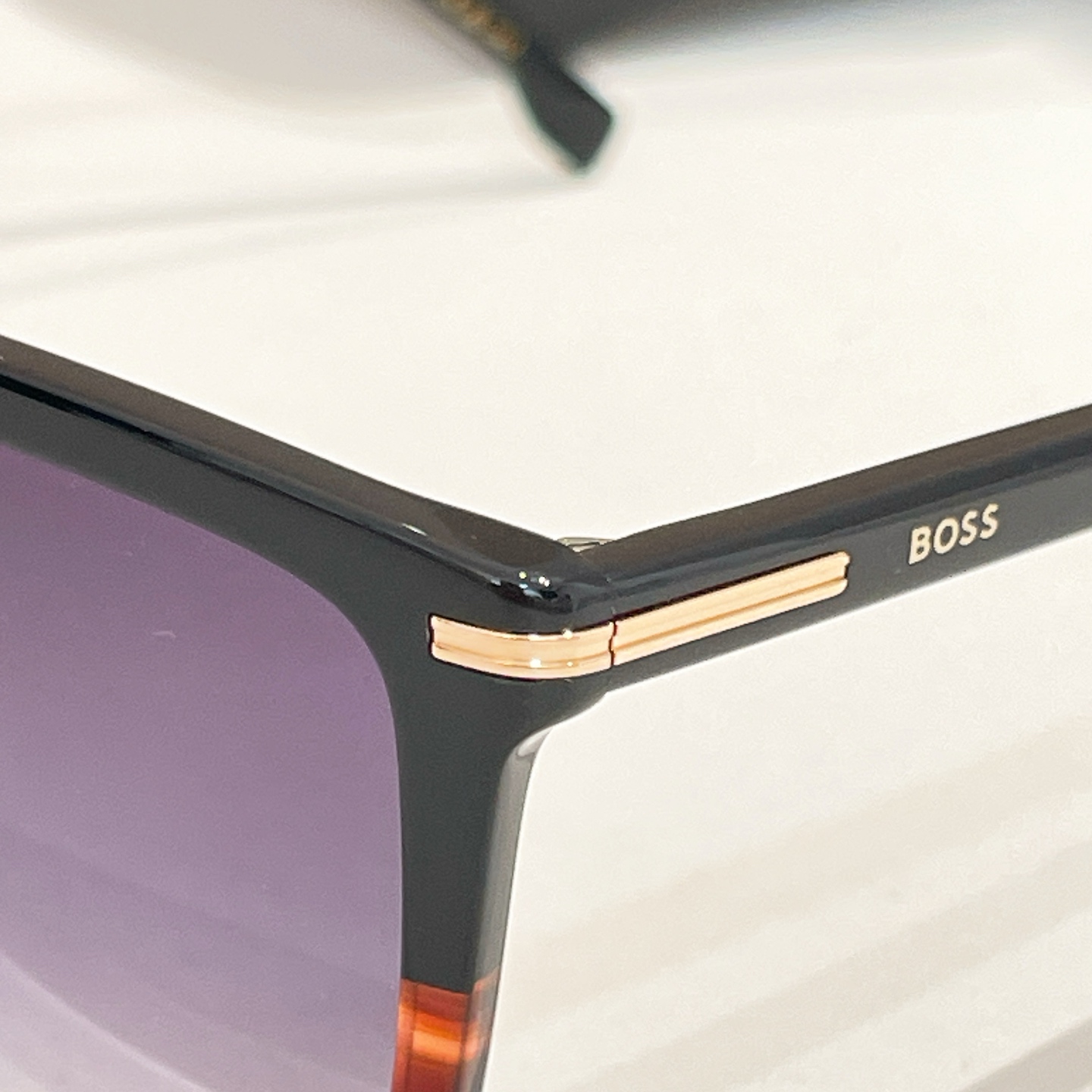 BOSS 1750 Rectangular Sunglasses - Havana Frame with Green Lenses, Size 145 5 i1755948698912 7463 0 4