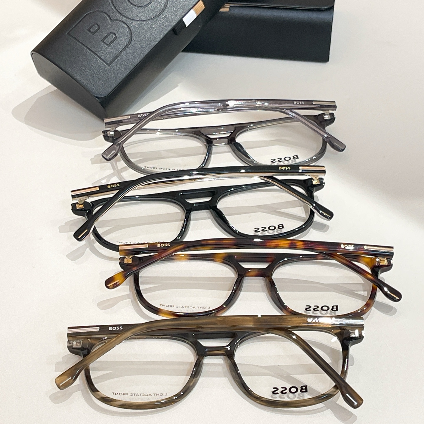 BOSS 1755 Optical Frames - Stylish Eyewear with Light Acetate Front 10 i1755948833600 3187 0 8