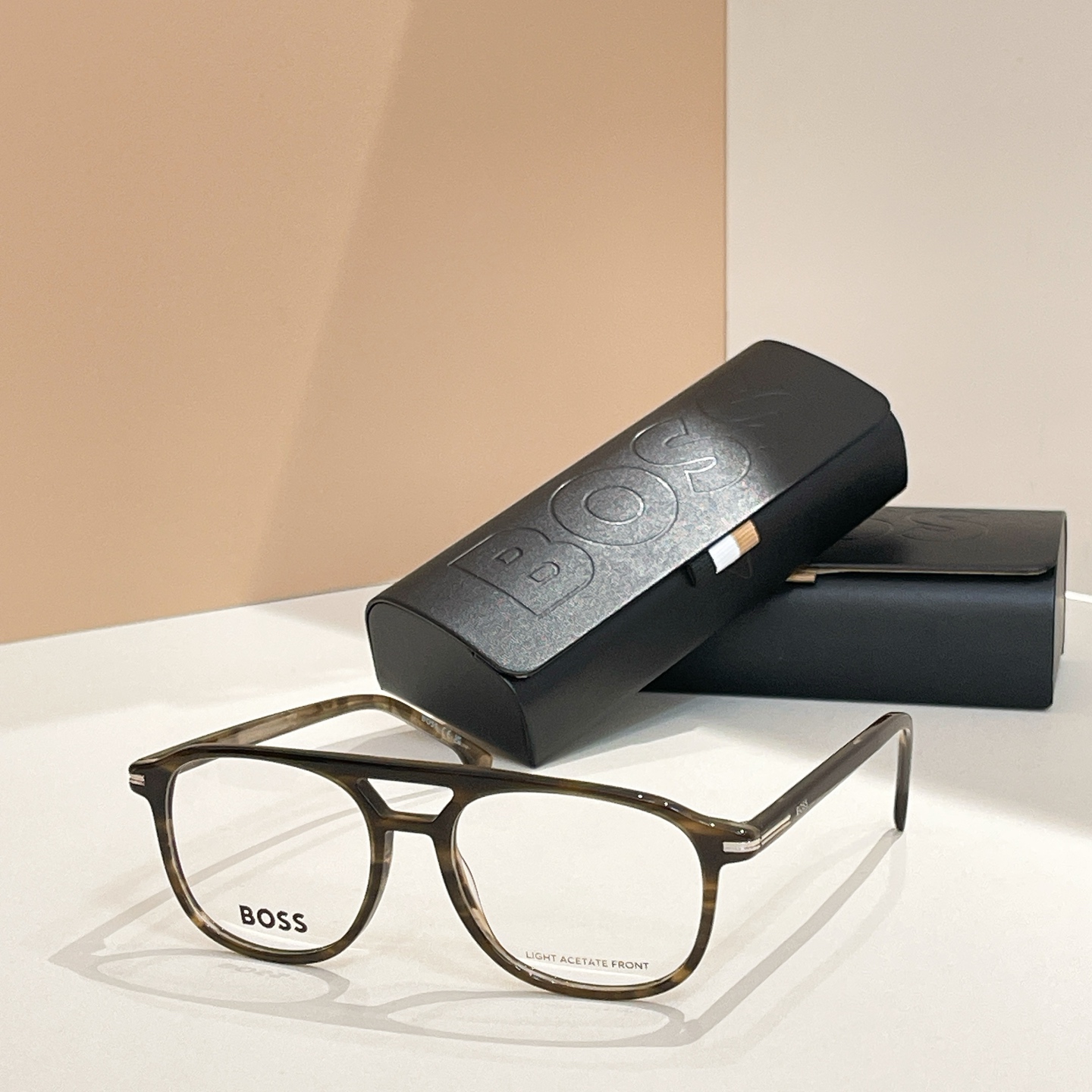BOSS 1755 Optical Frames - Stylish Eyewear with Light Acetate Front 2 i1755948833629 954 0 0