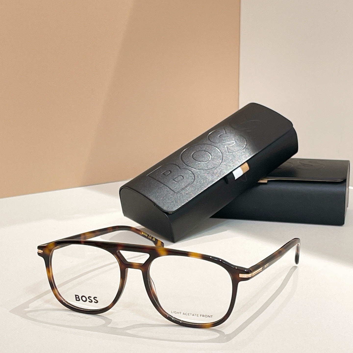 BOSS 1755 Optical Frames - Stylish Eyewear with Light Acetate Front 3 i1755948833632 3829 0 1