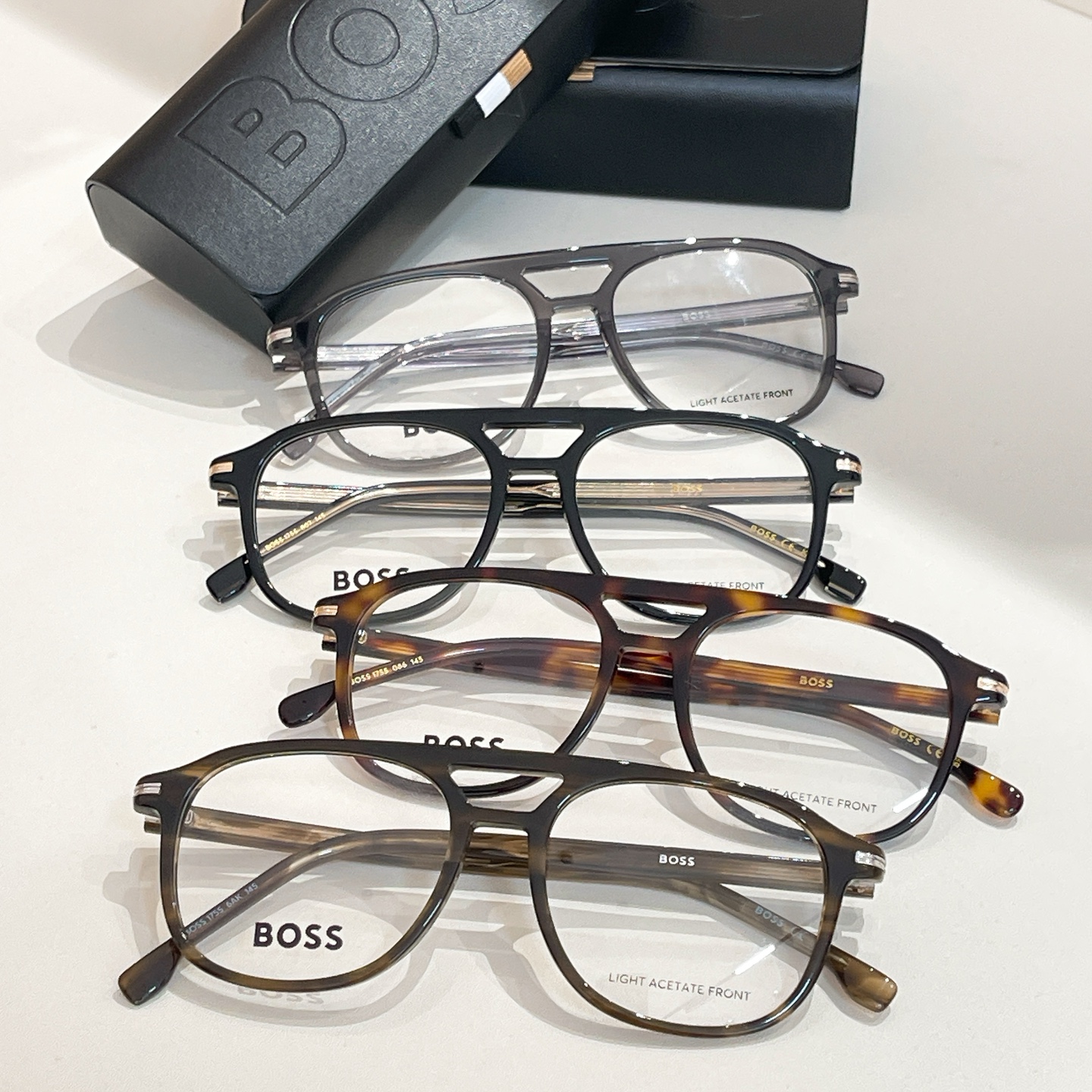 BOSS 1755 Optical Frames - Stylish Eyewear with Light Acetate Front 9 i1755948835266 3608 0 7