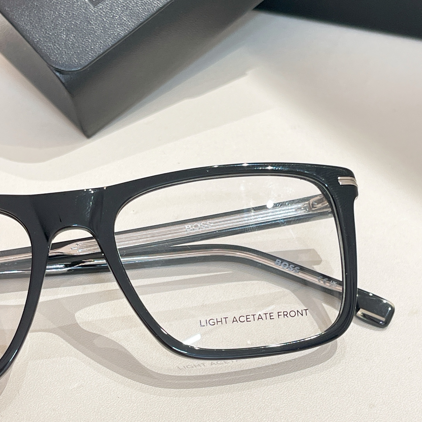 BOSS 1754 Black Rectangular Eyeglasses Frame, 145mm - Stylish & Comfortable 6 i1755948865917 7185 0 4