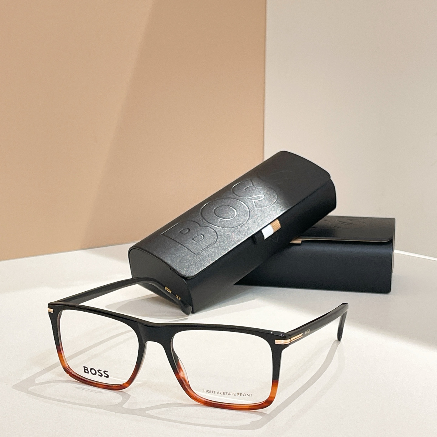 BOSS 1754 Black Rectangular Eyeglasses Frame, 145mm - Stylish & Comfortable 5 i1755948867114 5584 0 3