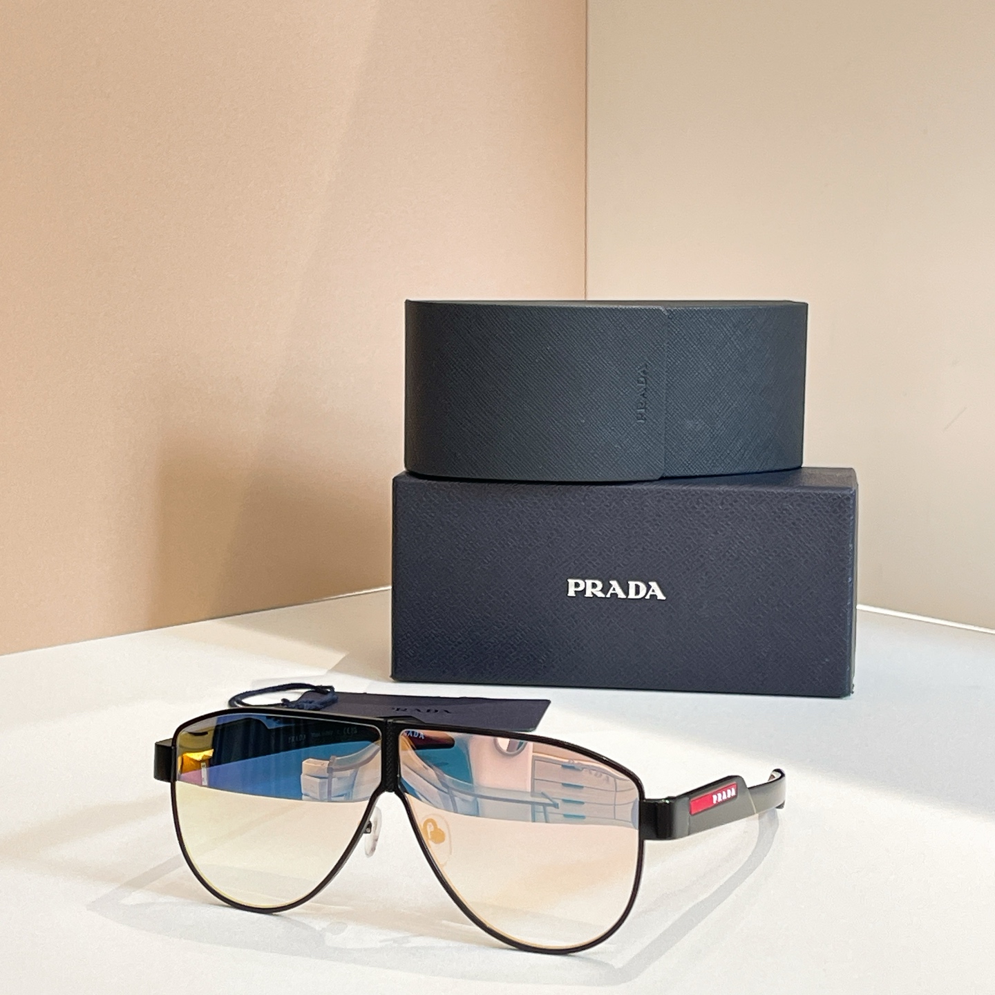 Prada PV 169VS Aviator Sunglasses Silver Frame Gray Gradient Lens 64mm 4 i1756007757054 6745 0 2