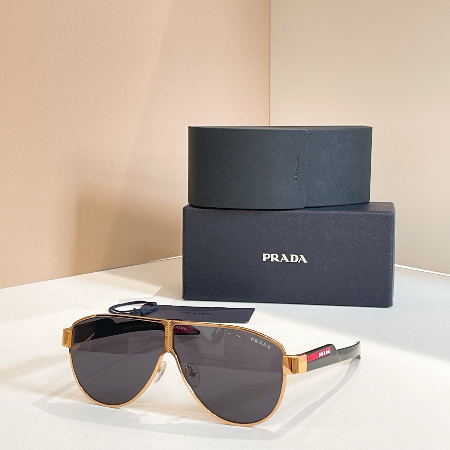 Prada PV 169VS Aviator Sunglasses Silver Frame Gray Gradient Lens 64mm 6 i1756007759589 5674 0 4