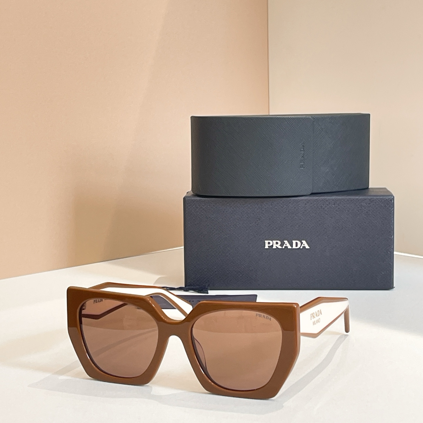 Prada SPR15W Black & White Sunglasses | Stylish Designer Eyewear 5 i1756009723197 2754 0 4