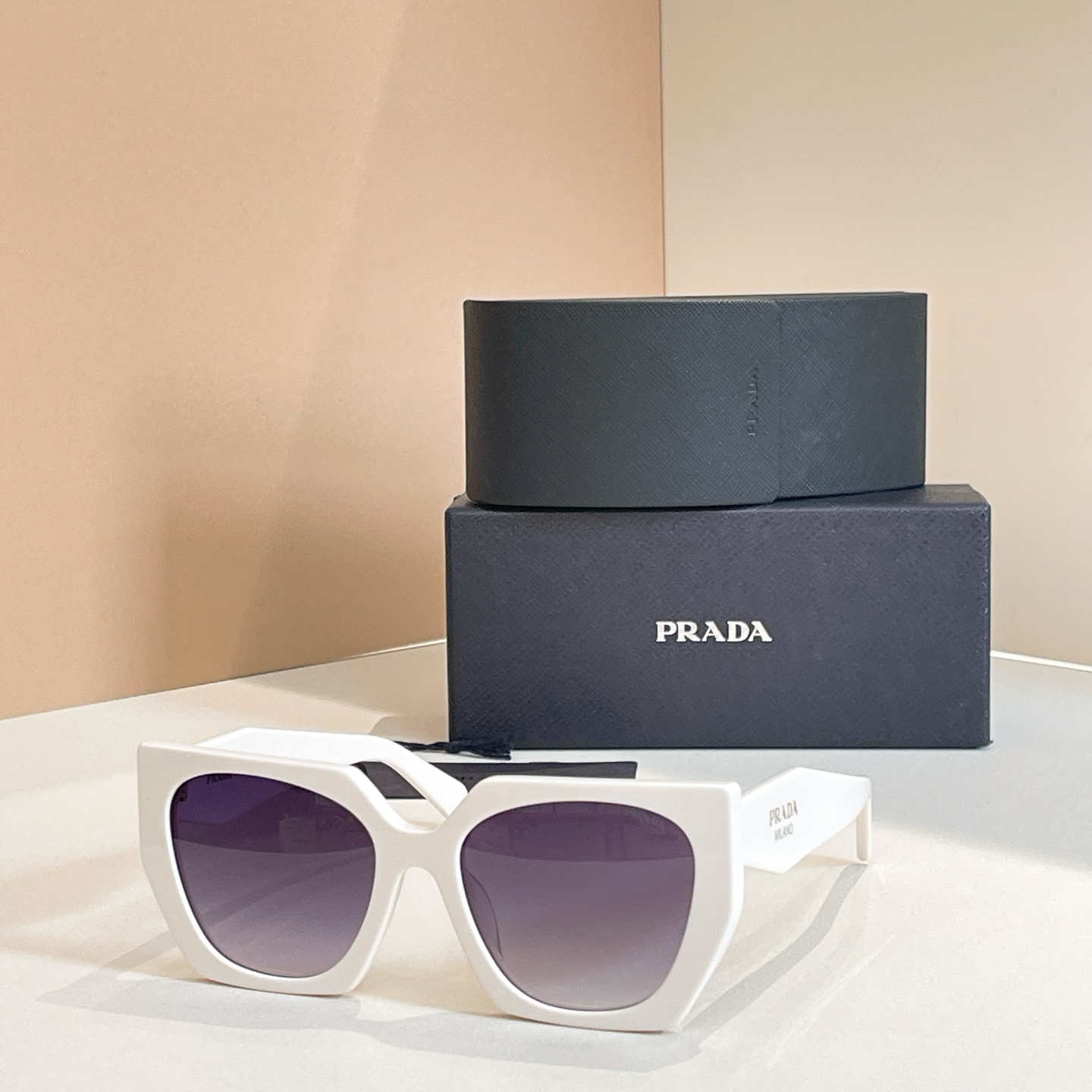 Prada SPR15W Black & White Sunglasses | Stylish Designer Eyewear 4 i1756009726050 8357 0 3