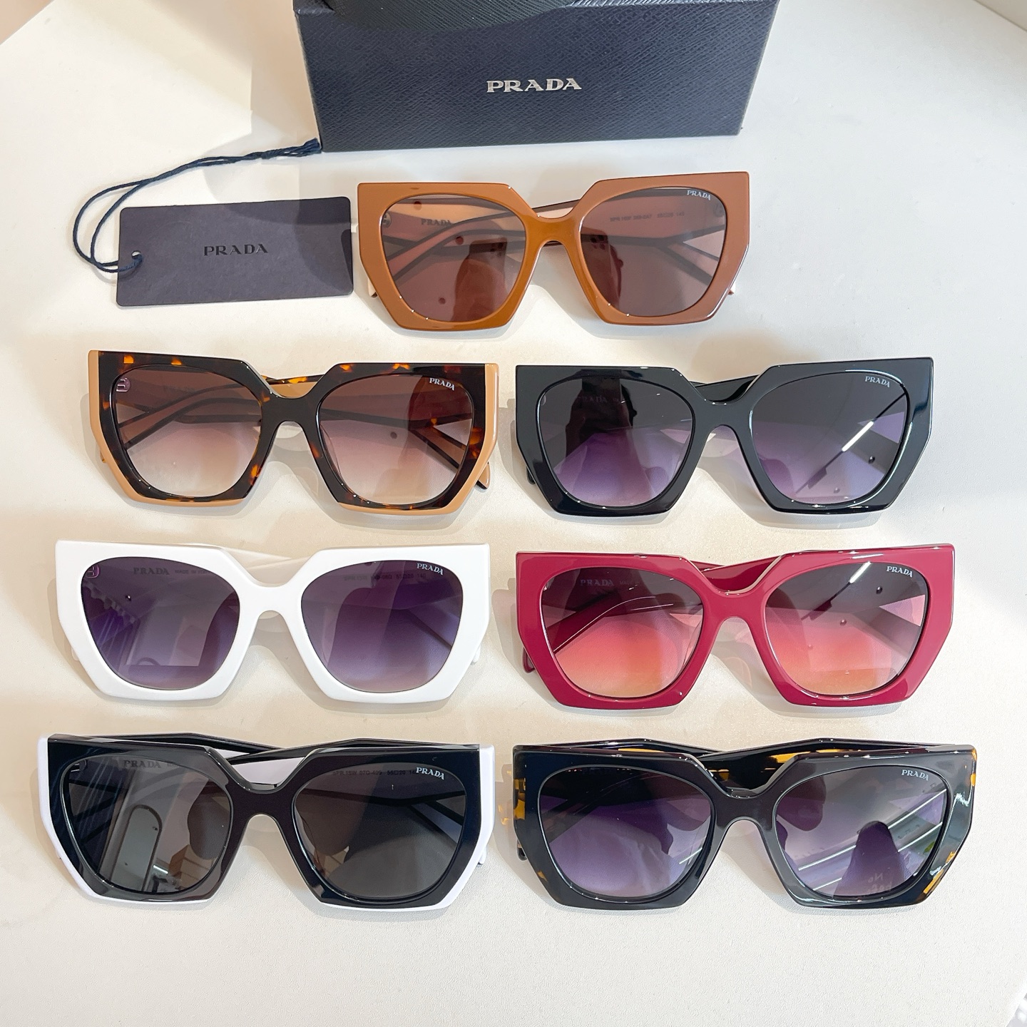 Prada SPR15W Black & White Sunglasses | Stylish Designer Eyewear 8 i1756009726060 4880 0 7