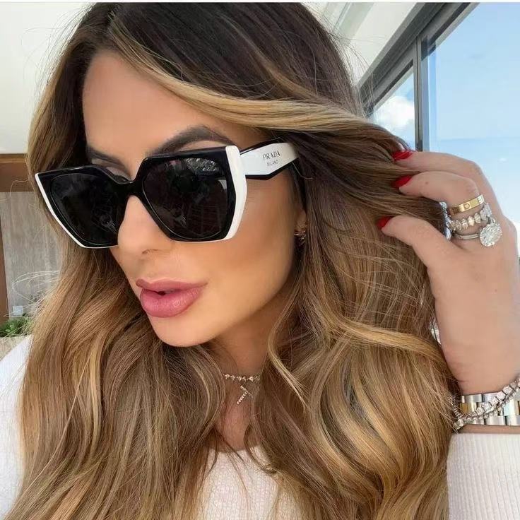 Prada SPR15W Designer Sunglasses | Square Frame with Gradient Brown Lenses 2 i1756009748536 3907 0 1