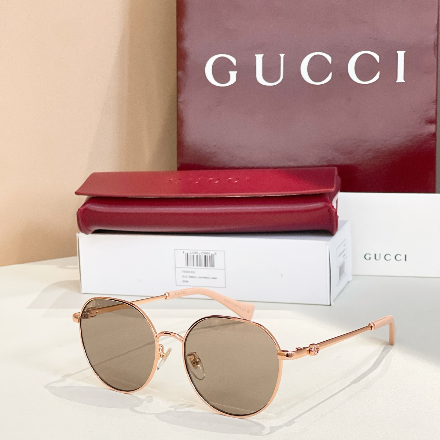 Gucci Round Metal Sunglasses GG1145O - Gold Frame with Grey Lenses 10 i1756100135490 128 0 8