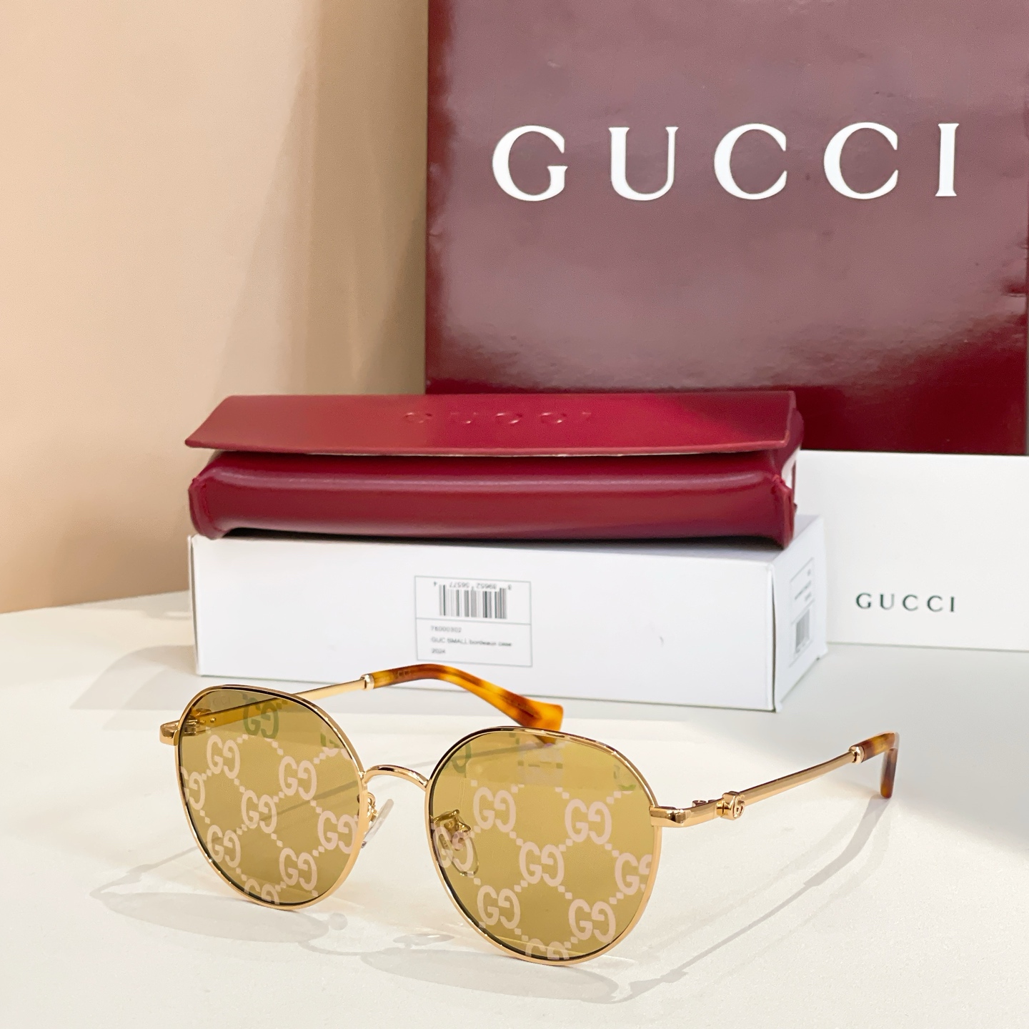 Gucci Round Metal Sunglasses GG1145O - Gold Frame with Grey Lenses 8 i1756100135490 8876 0 6