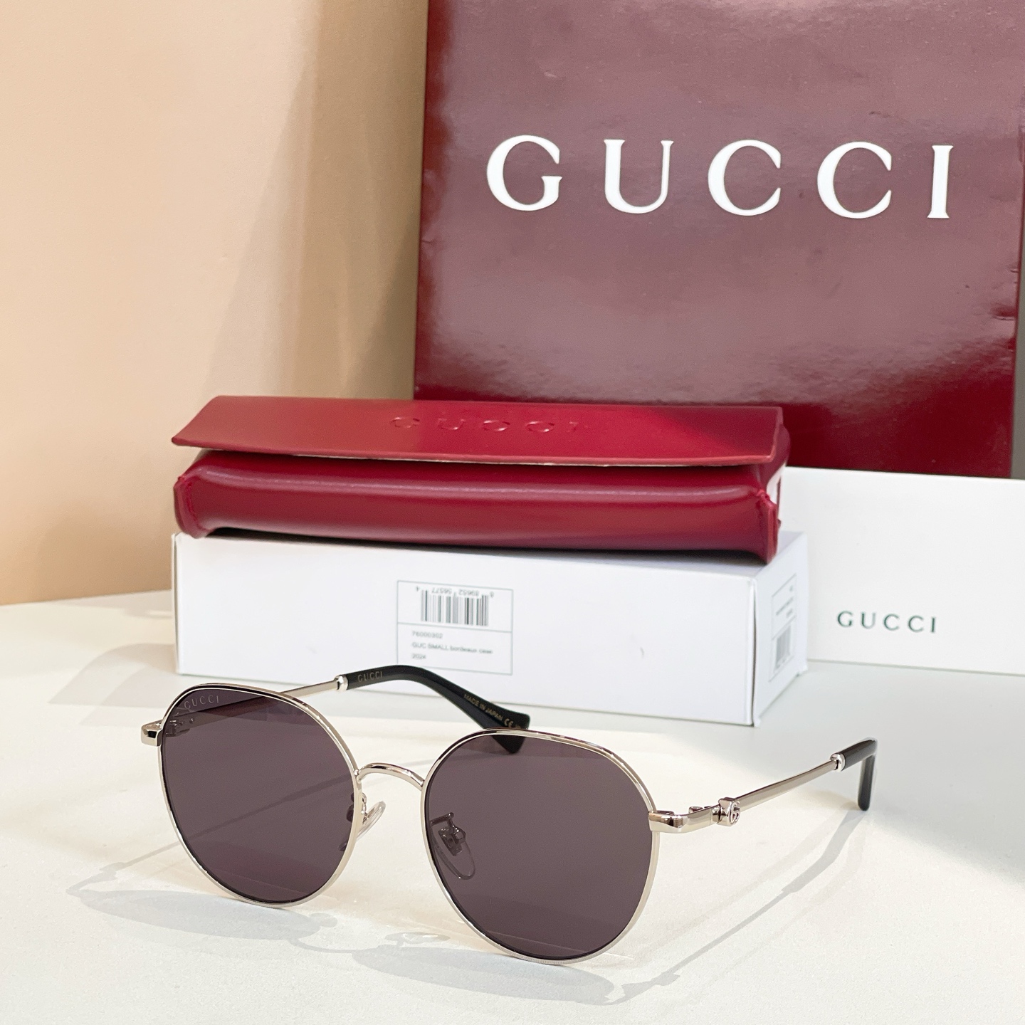 Gucci Round Metal Sunglasses GG1145O - Gold Frame with Grey Lenses 6 i1756100138296 6545 0 4