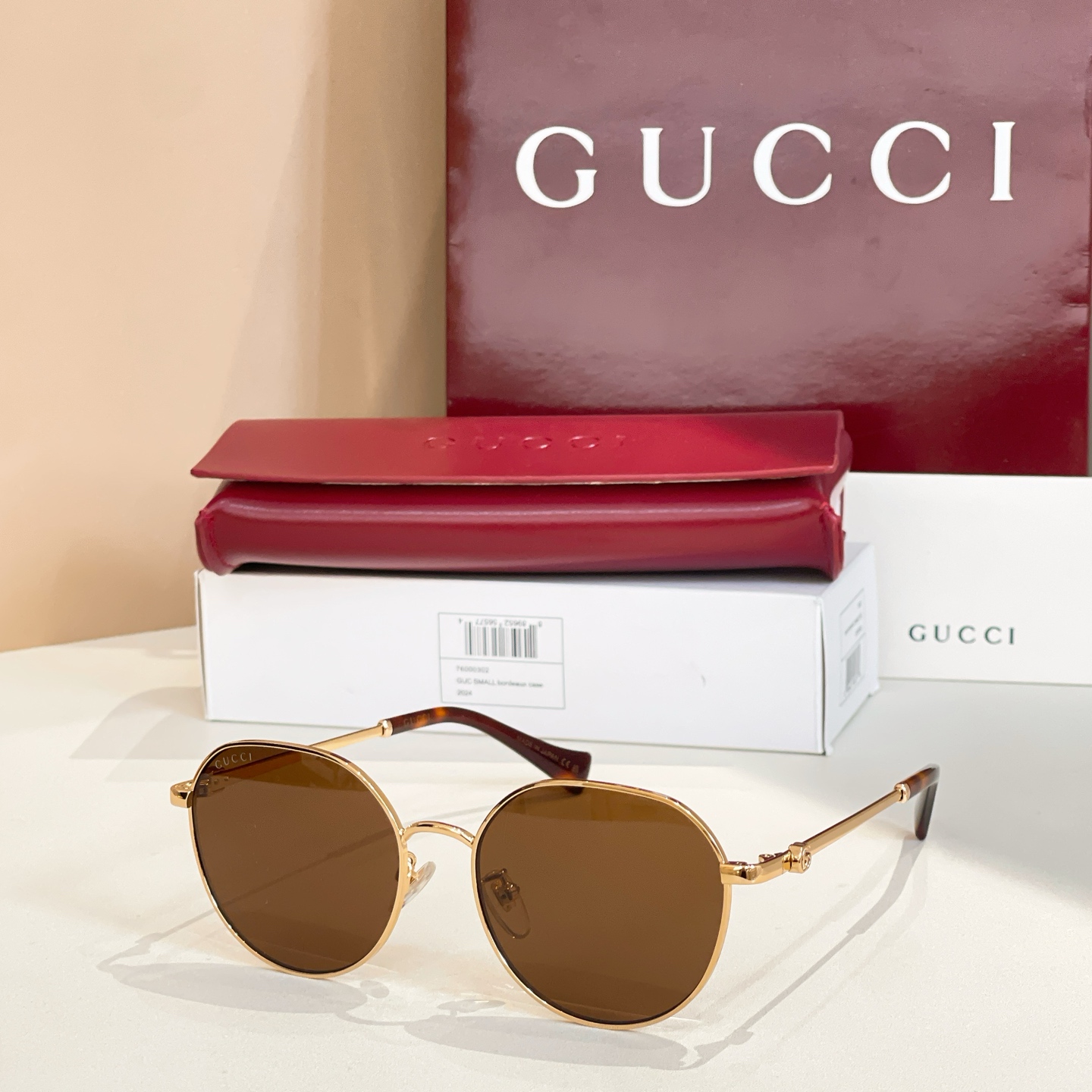 Gucci Round Metal Sunglasses GG1145O - Gold Frame with Grey Lenses 4 i1756100138326 4283 0 2