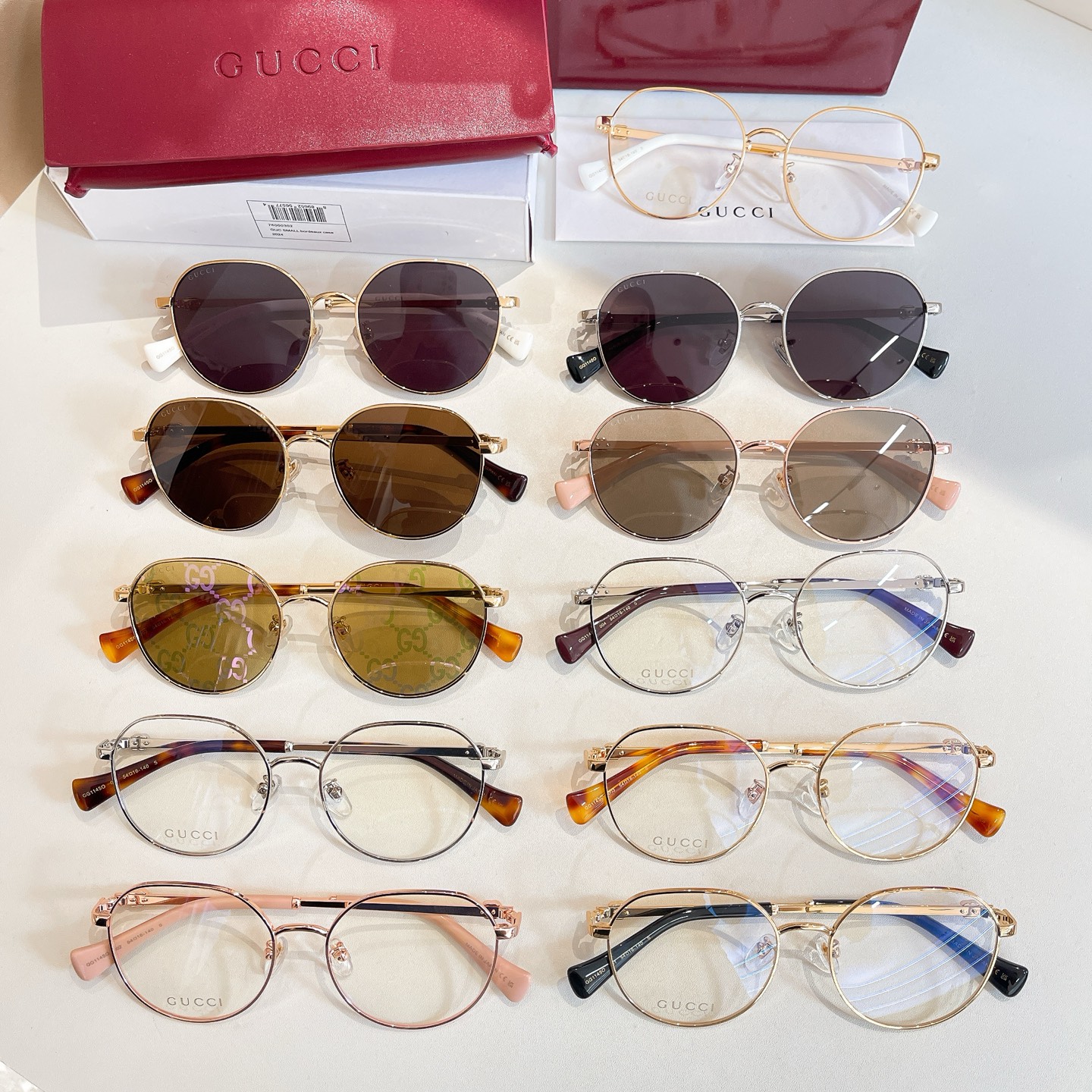 Gucci 1145O Rose Gold Round Optical Frames, 54mm Lens 5 i1756100163113 906 0 4