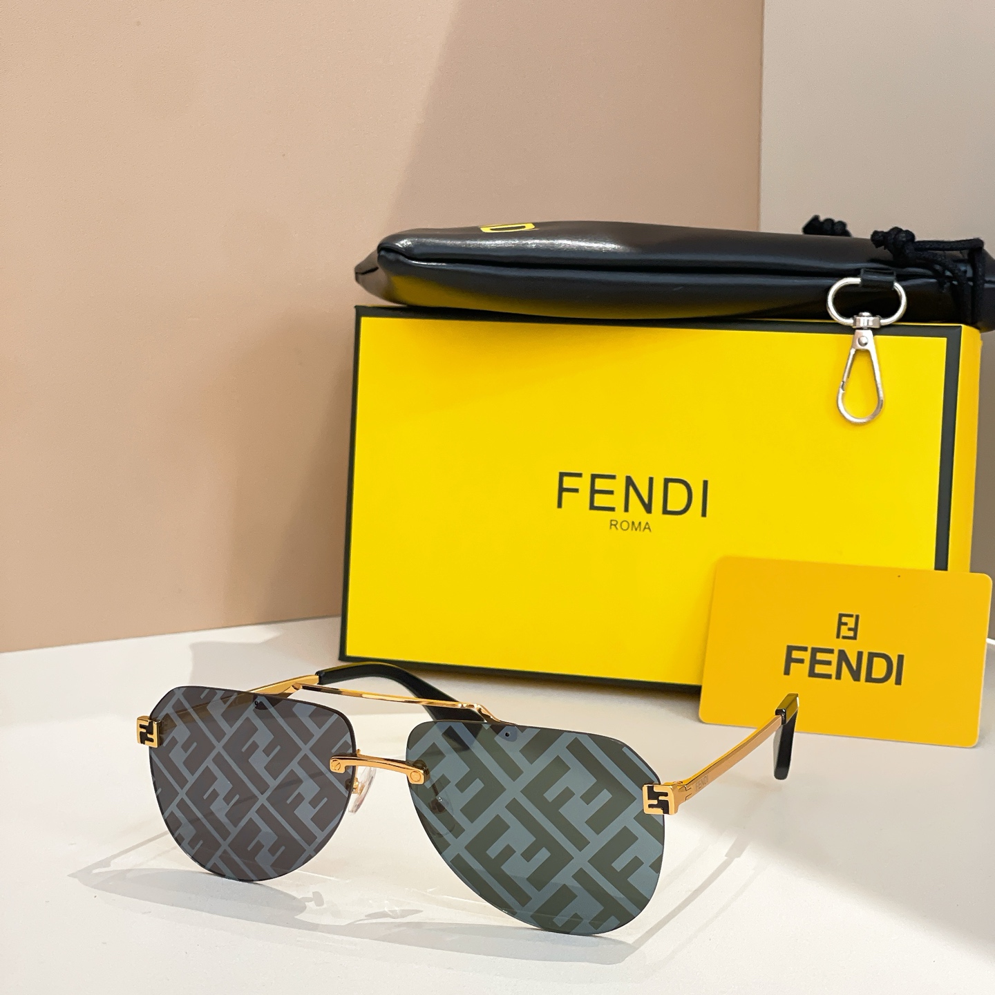 Fendi FE40115U Aviator Sunglasses | 63mm Lens, Stylish Shades 8 i1756109337689 158 0 6