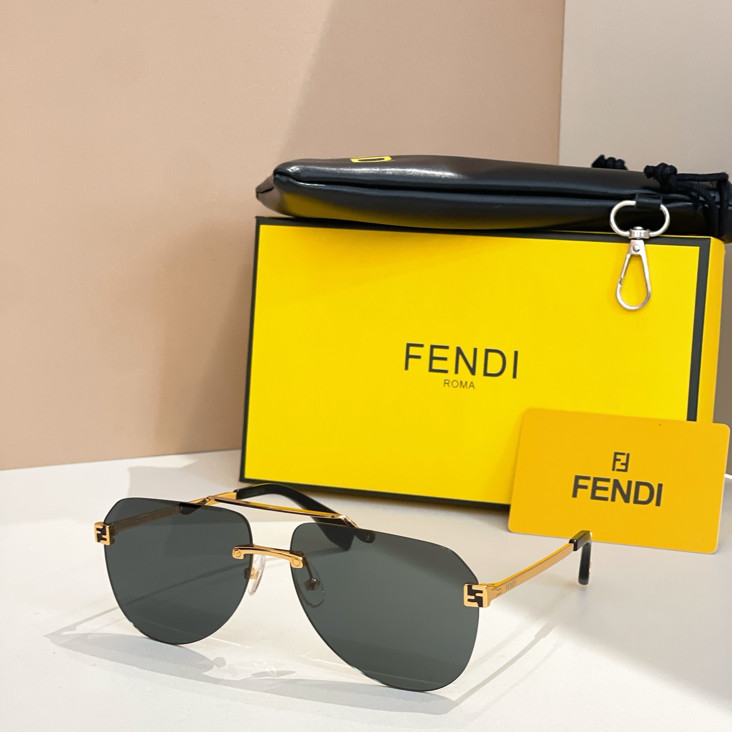 Fendi FE40115U Aviator Sunglasses | 63mm Lens, Stylish Shades 7 i1756109337724 9263 0 5