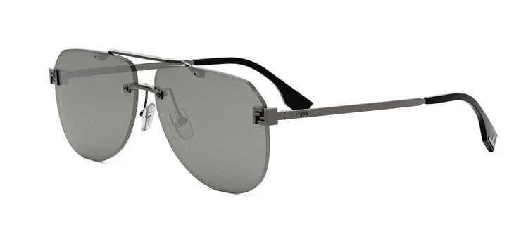 Fendi FE40115U Aviator Sunglasses Gold Frame with FF Logo Brown Lenses 3 i1756109400339 9309 0 2