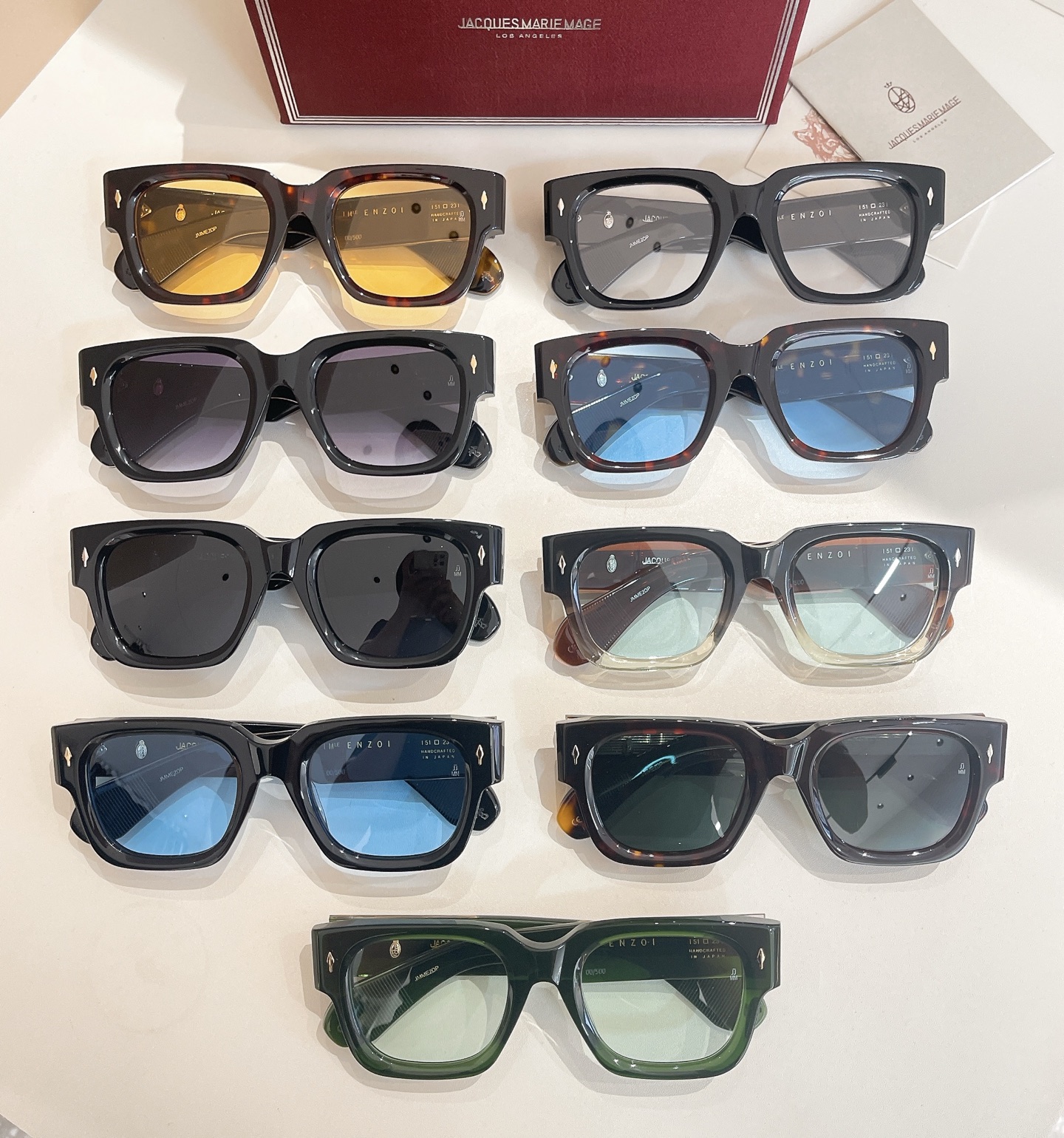 JACQUES MARIE MAG🌟🌟🌟MODELENZOI🌟🌟🌟SIZE：51口23🌟🌟🌟太阳镜,透明