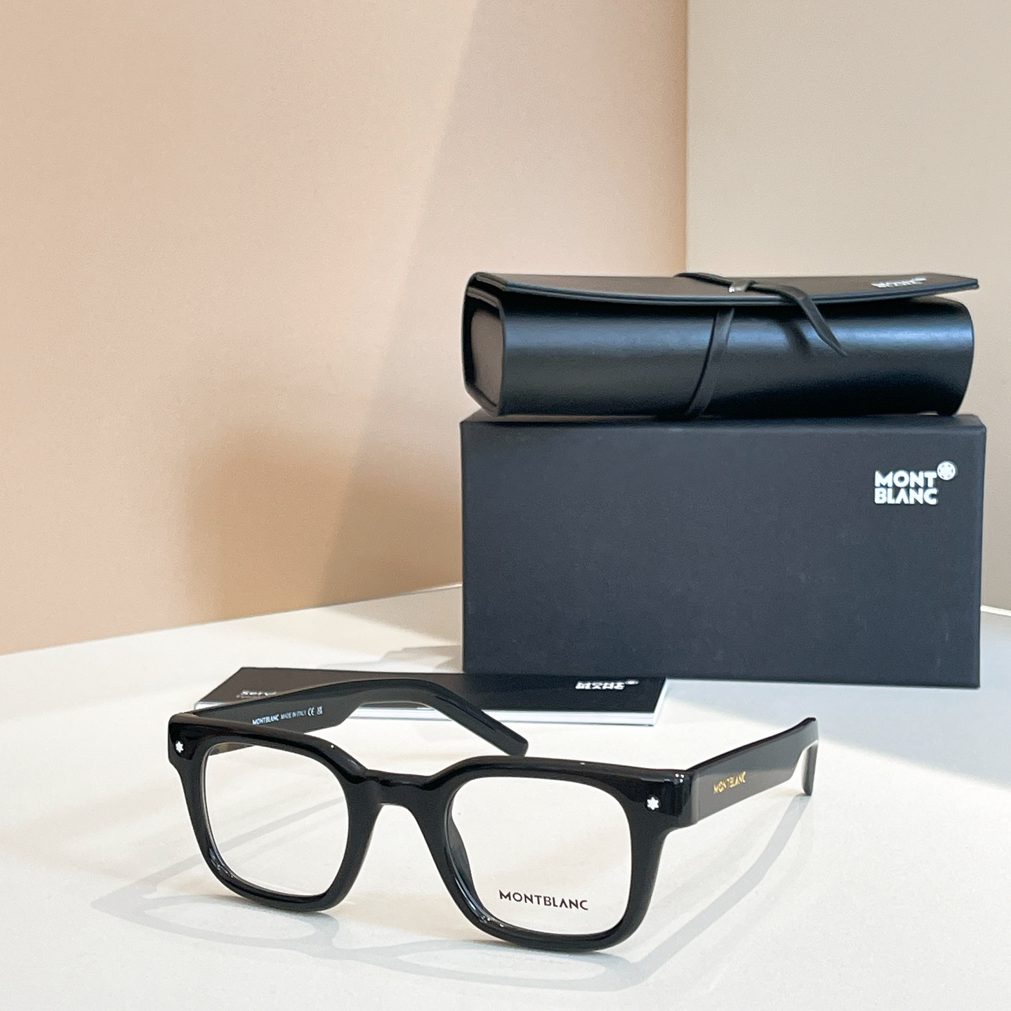 Montblanc Rectangular Black Frame Eyeglasses | Model MB0129O 2 i1756191205237 1441 0 0