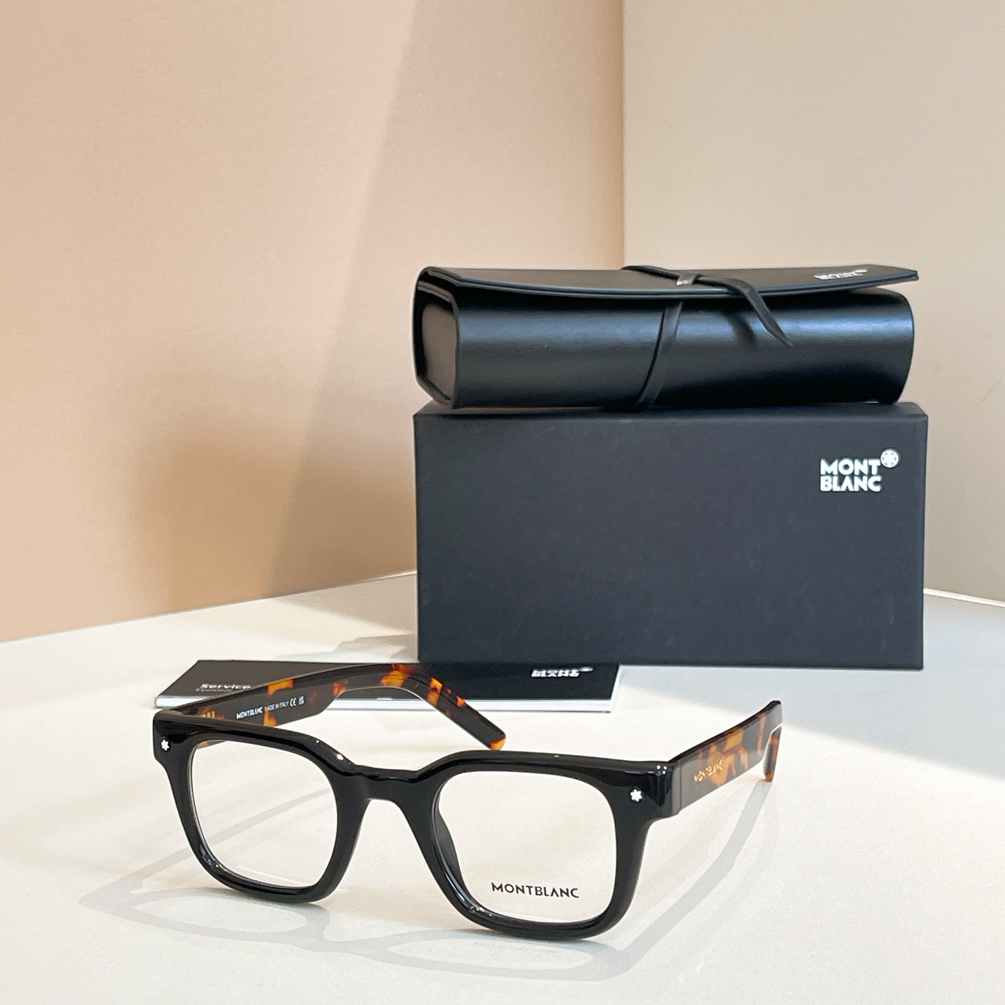 Montblanc Rectangular Black Frame Eyeglasses | Model MB0129O 4 i1756191205326 7599 0 2