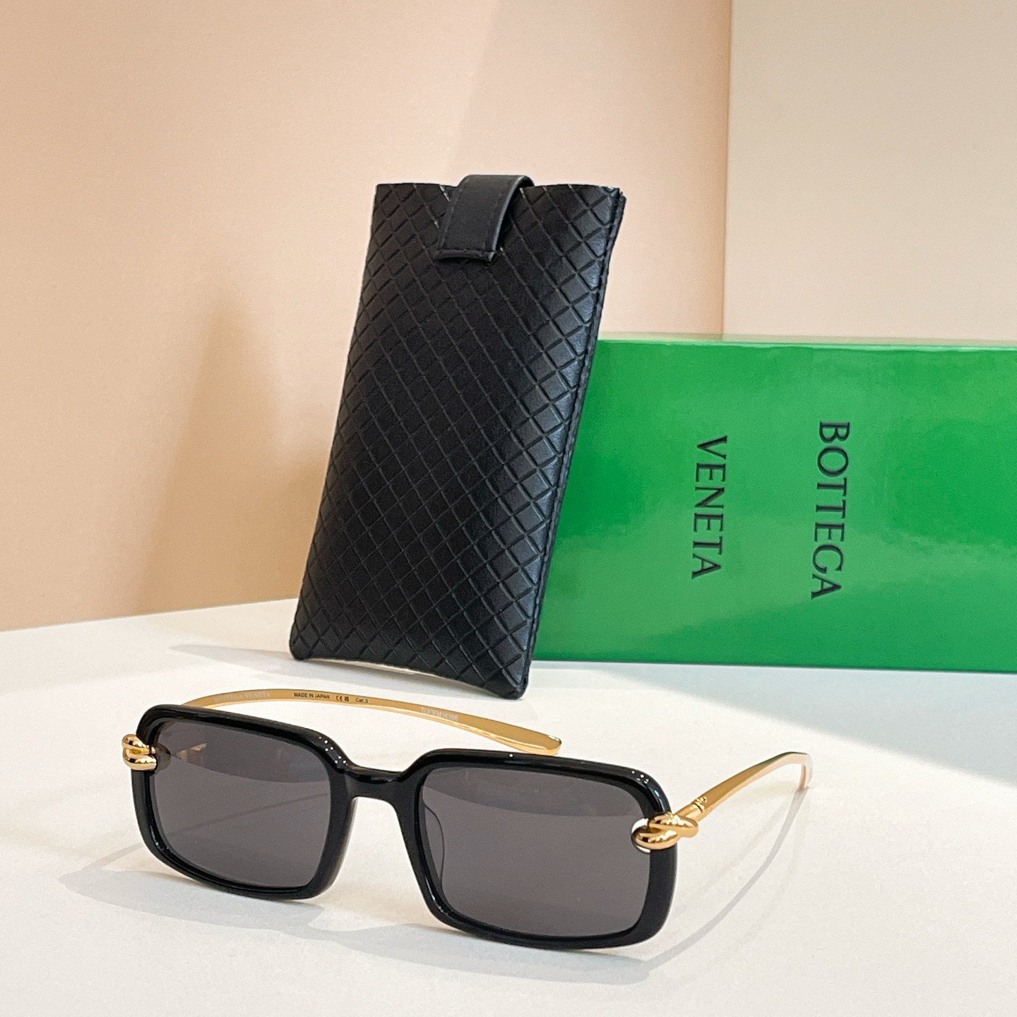 Bottega Veneta BV1419S Green Frame Sunglasses, Size 5320-145, Stylish Shades 8 i1756191824131 7783 0 6