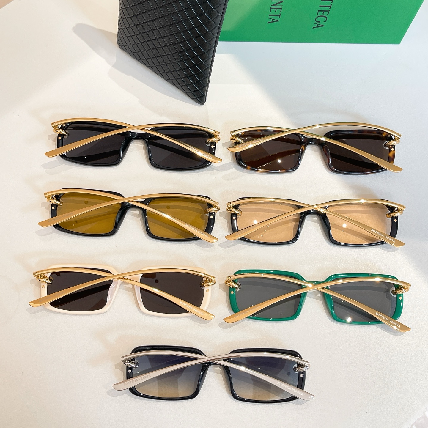 Bottega Veneta BV1419S Green Frame Sunglasses, Size 5320-145, Stylish Shades 10 i1756191829096 4807 0 9