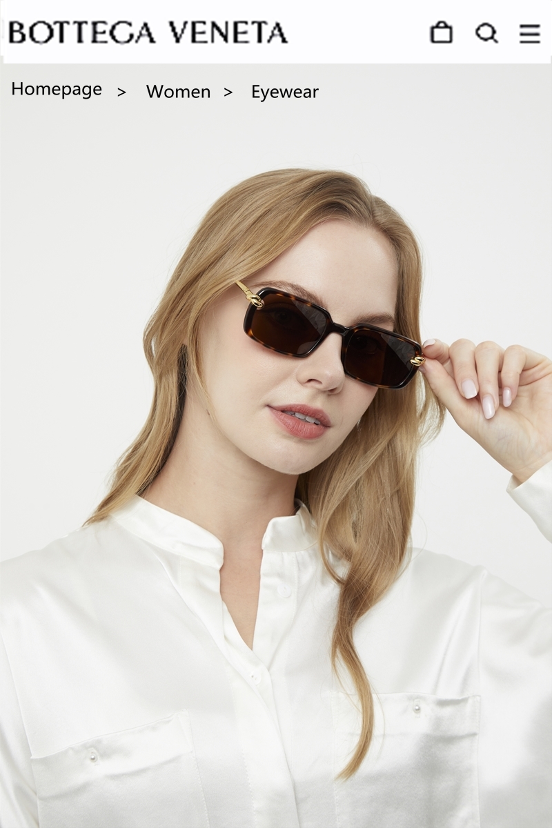 Bottega Veneta BV1419S Black Rectangular Sunglasses with Gold Detail 10 i1756192133189 2172 0 8