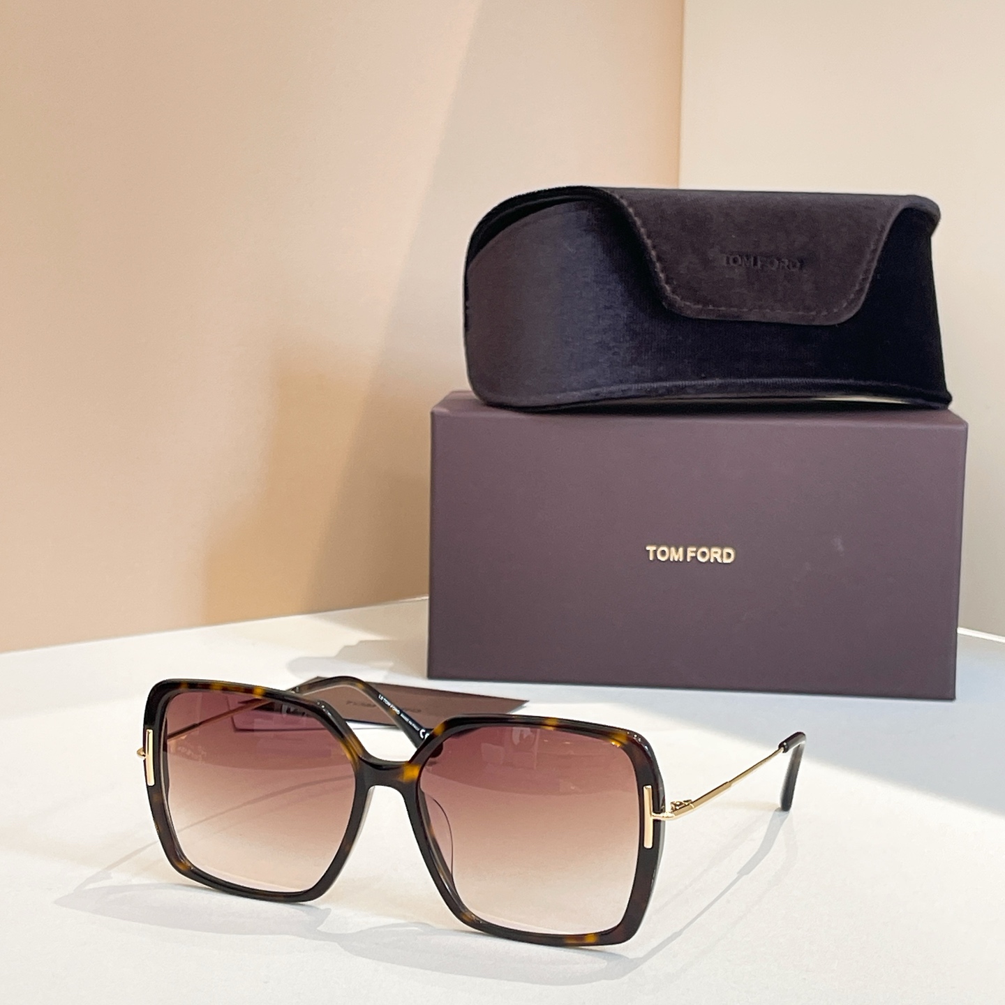 Tom Ford TF1039 Ivory Square Sunglasses with Brown Gradient Lenses 16 i1756193962536 2633 0 2