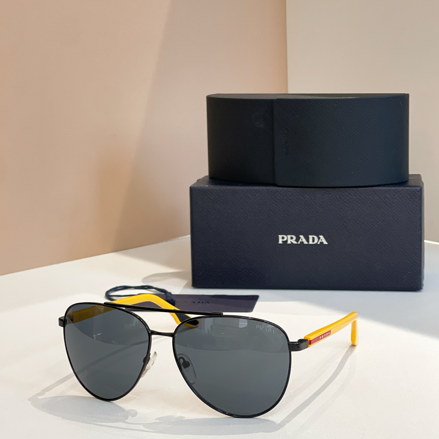 Prada SPR52WS Aviator Sunglasses, 61mm Lens, Stylish Shades for Women 2 i1756196870324 4242 0 1