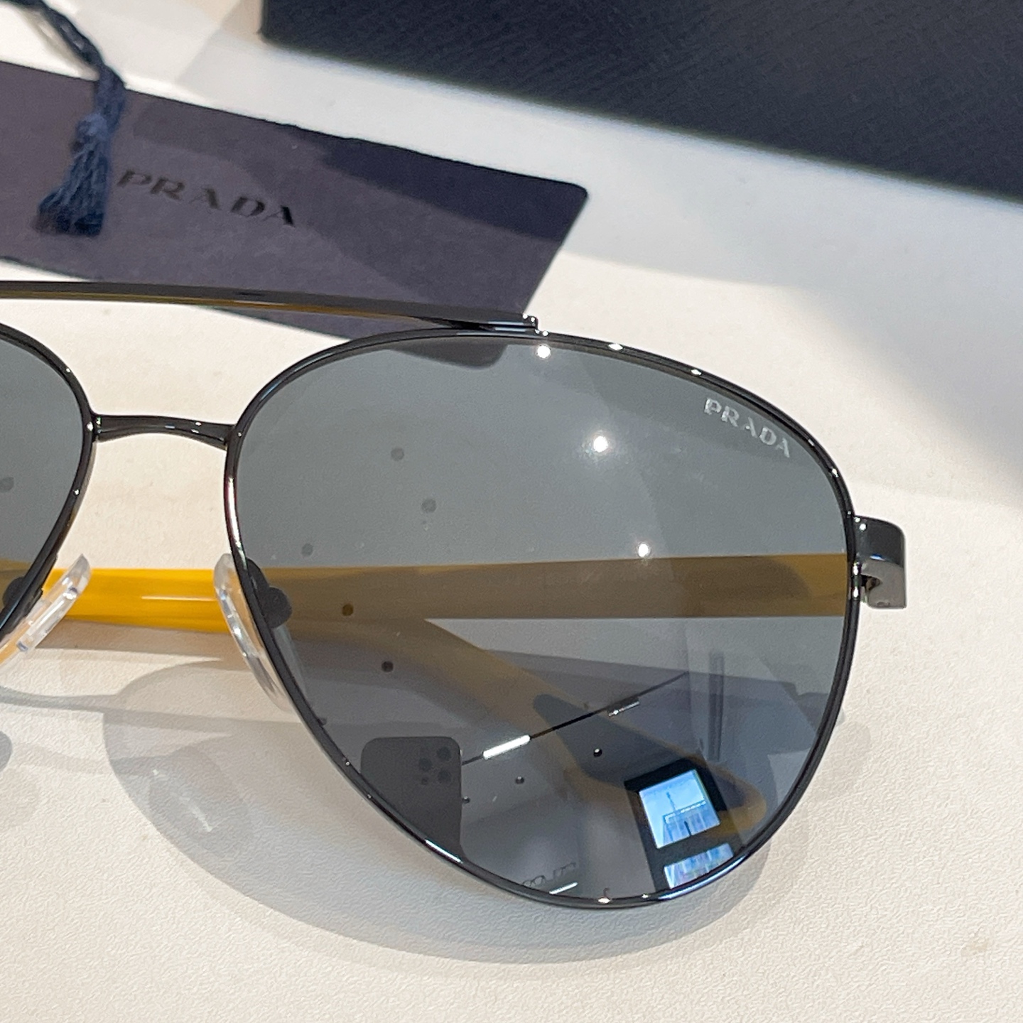 Prada SPR52WS Aviator Sunglasses, 61mm Lens, Stylish Shades for Women 6 i1756196870346 9536 0 5