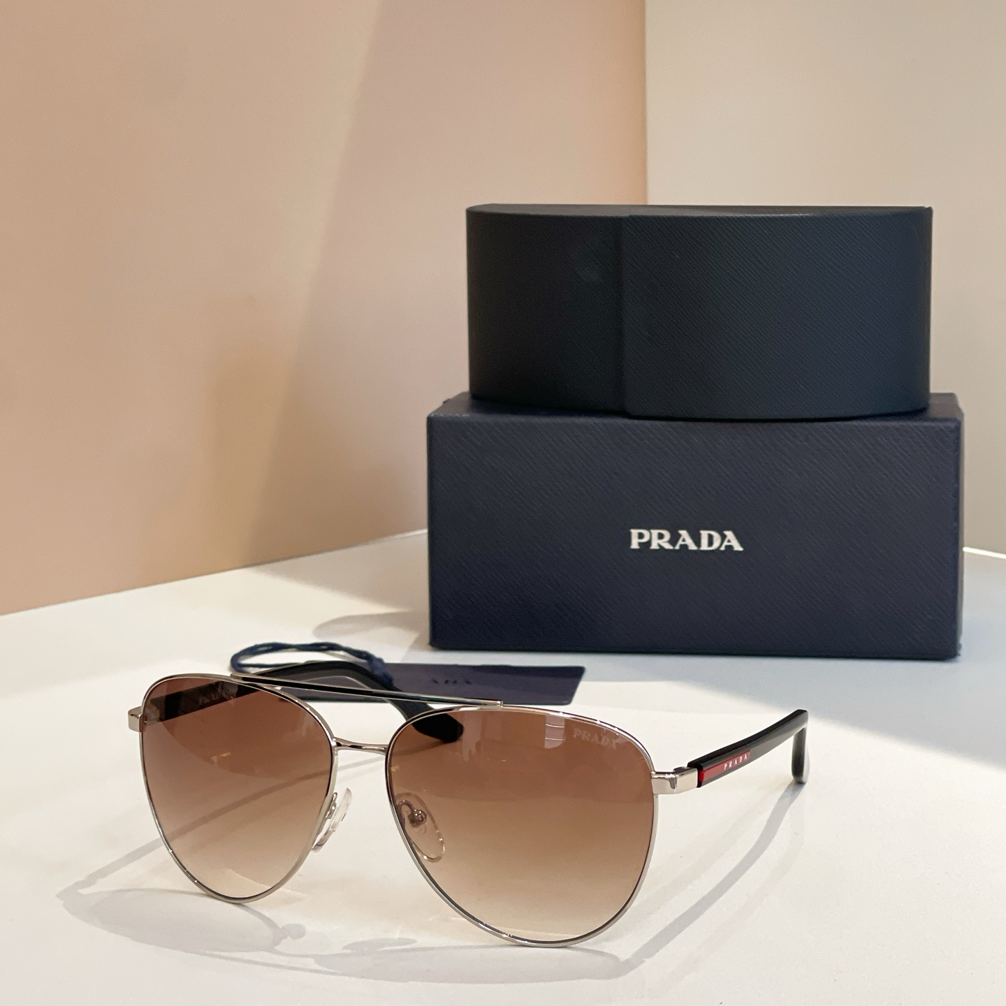 Prada SPR52WS Aviator Sunglasses, 61mm Lens, Stylish Shades for Women 3 i1756196877194 7627 0 2