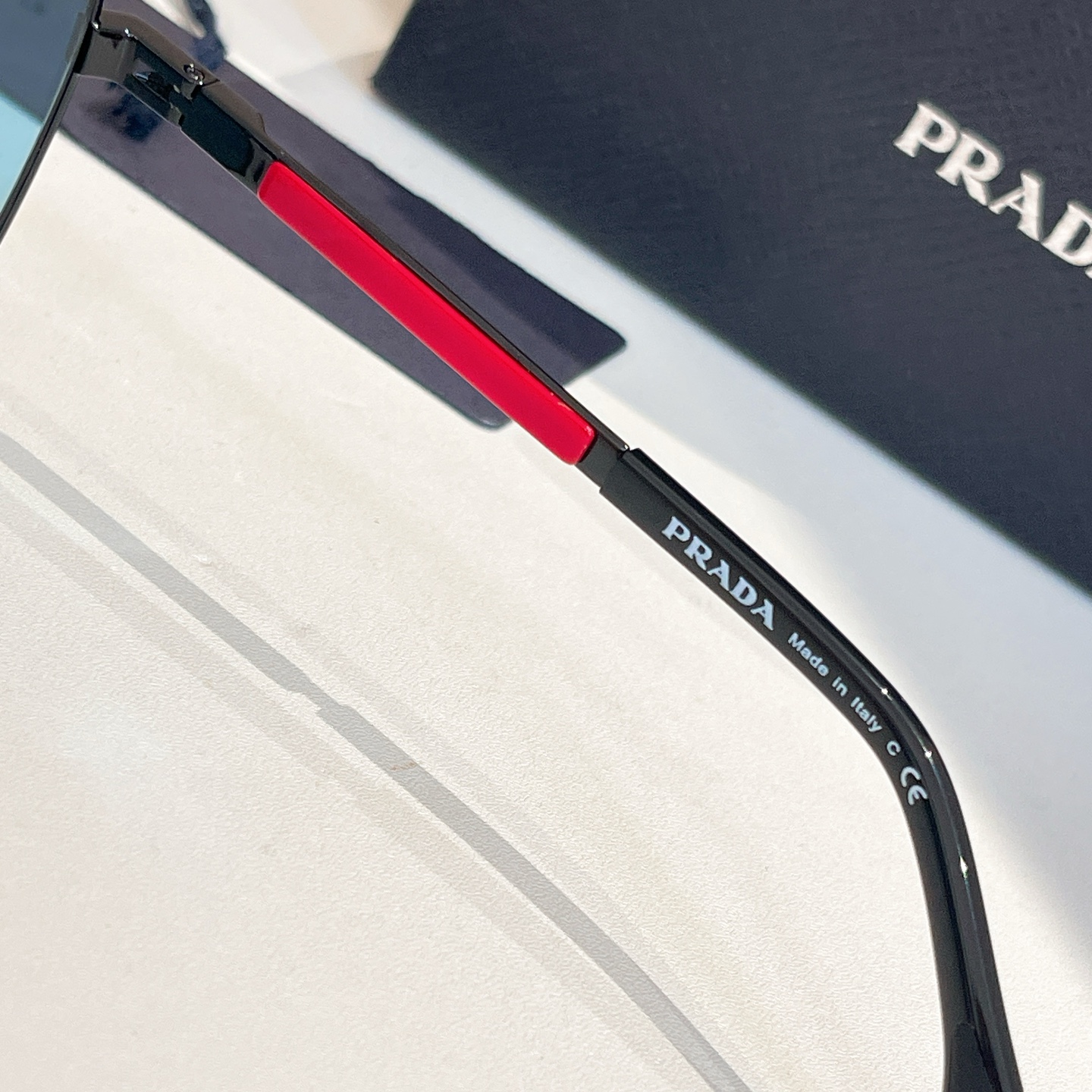 Prada SPR50W Square Sunglasses - Black Frame with Grey Gradient Lenses 8 i1756196975201 3876 0 6