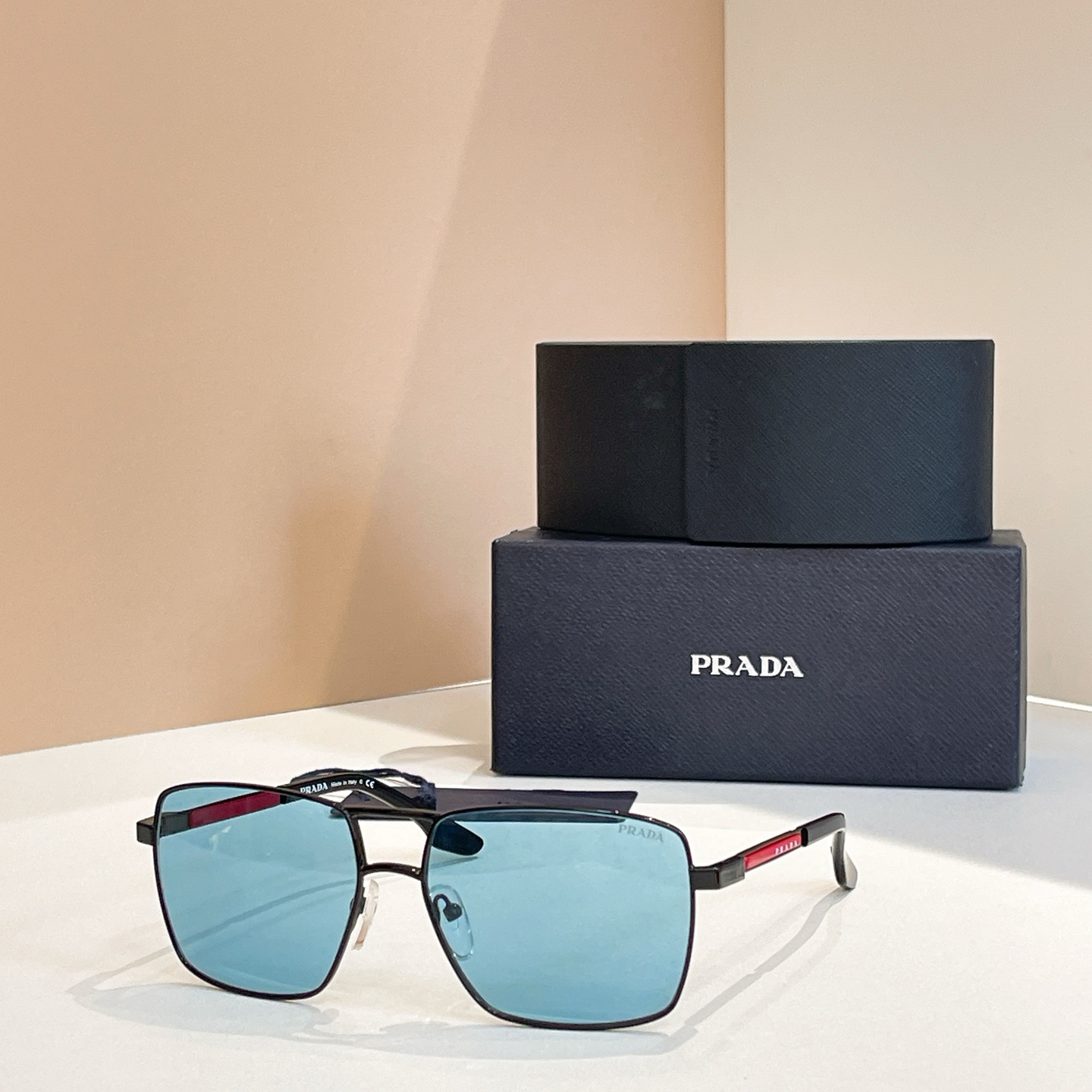 Prada SPR50W Square Sunglasses - Black Frame with Grey Gradient Lenses 3 i1756196975244 4415 0 1