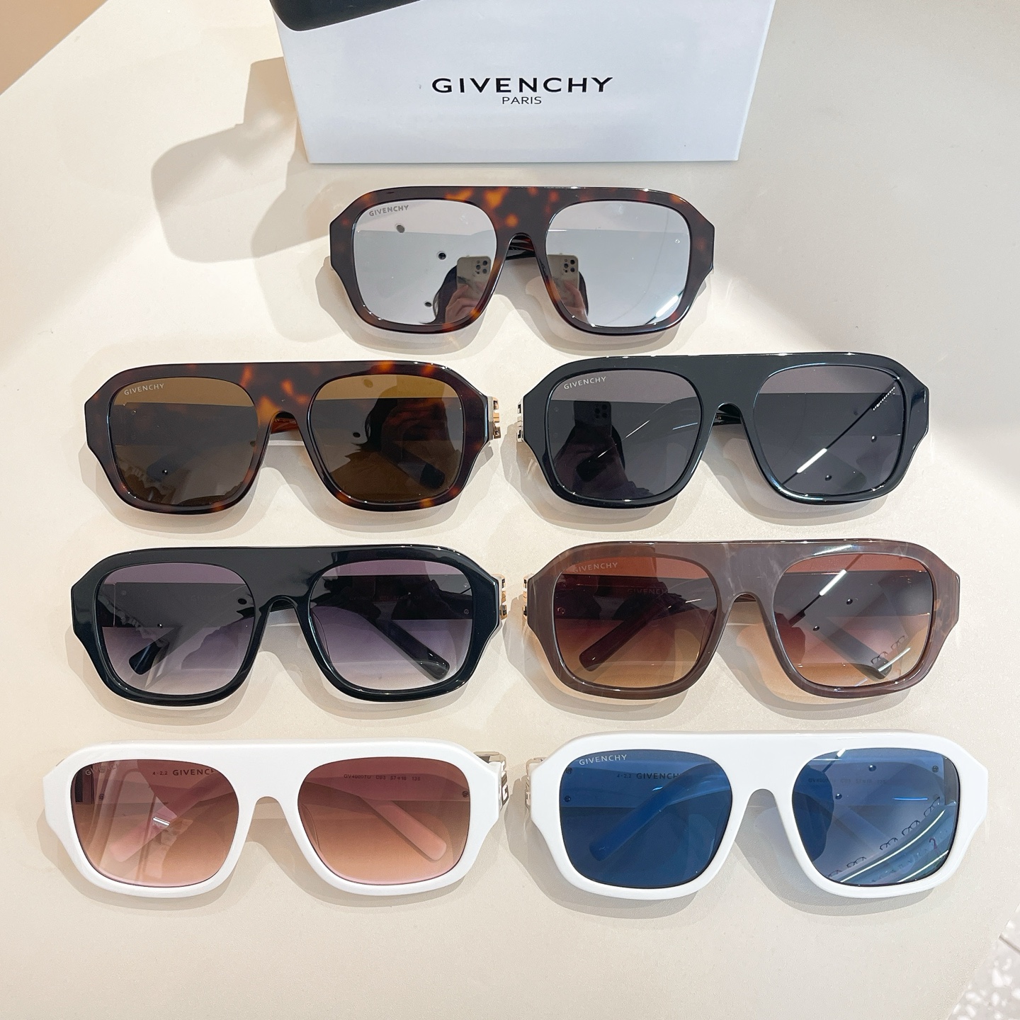 Givenchy GV40007U Tortoise Square Sunglasses, 57mm - Designer Shades 8 i1756273873315 5119 0 7