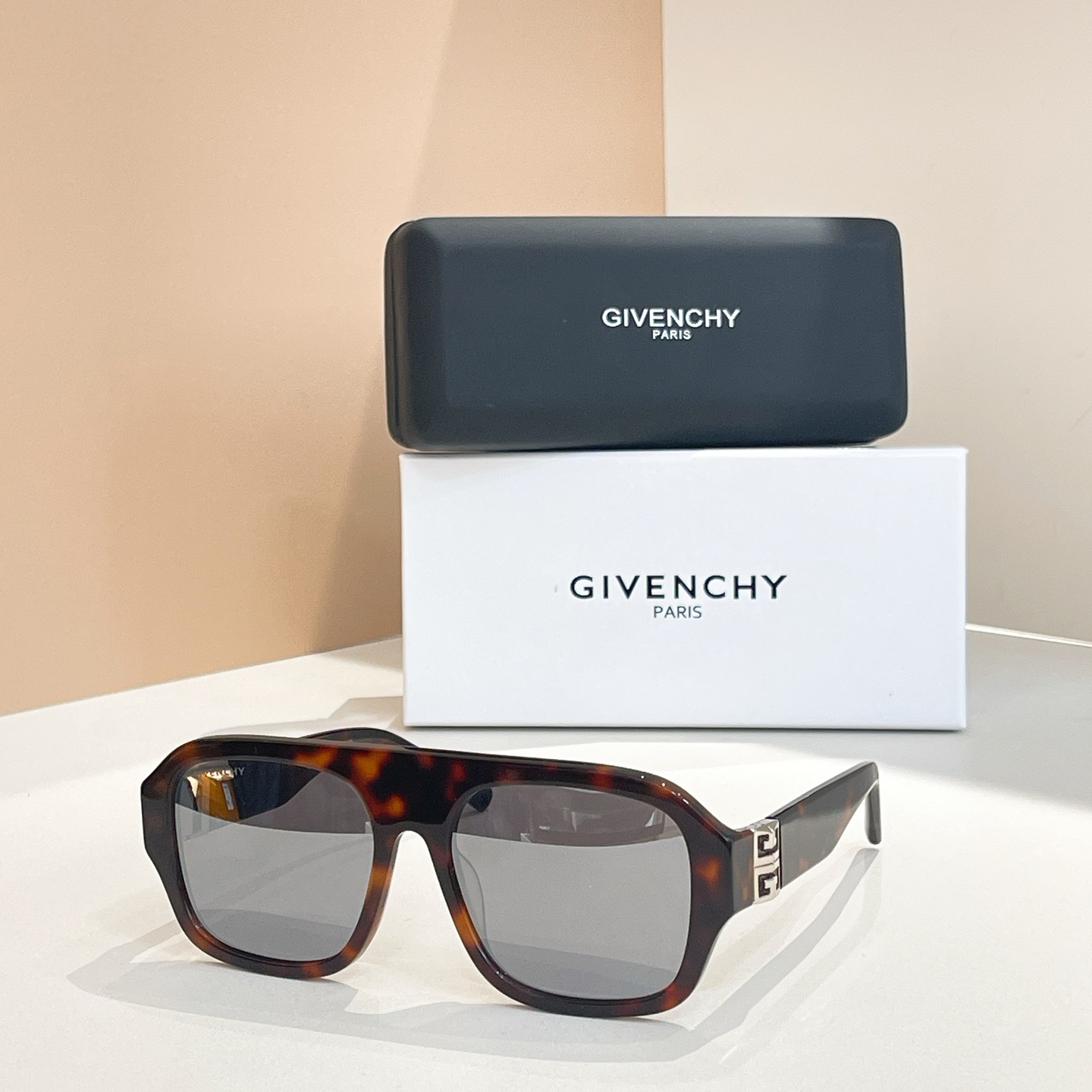 Givenchy GV40007U Tortoise Square Sunglasses, 57mm - Designer Shades 1 i1756273873371 6218 0 0