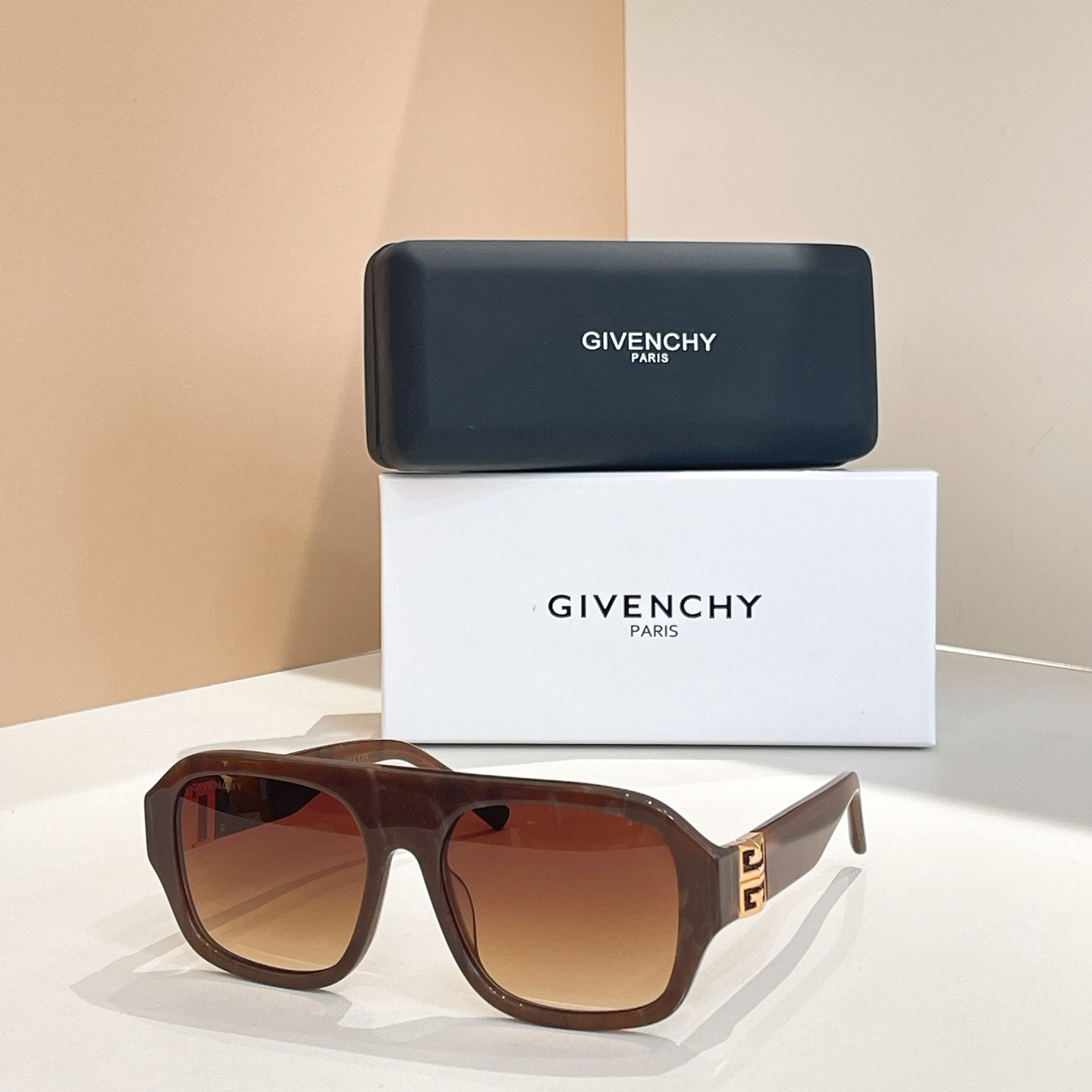 Givenchy GV40007U Tortoise Square Sunglasses, 57mm - Designer Shades 2 i1756273873375 3797 0 1
