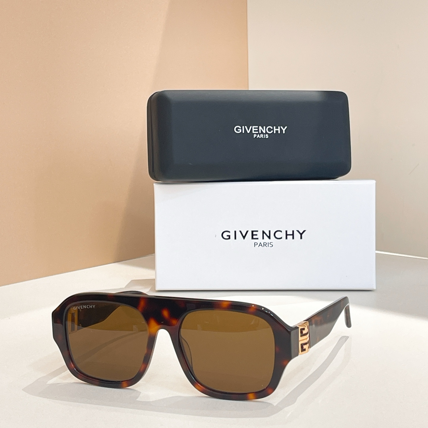 Givenchy GV40007U Tortoise Square Sunglasses, 57mm - Designer Shades 3 i1756273875993 8092 0 2